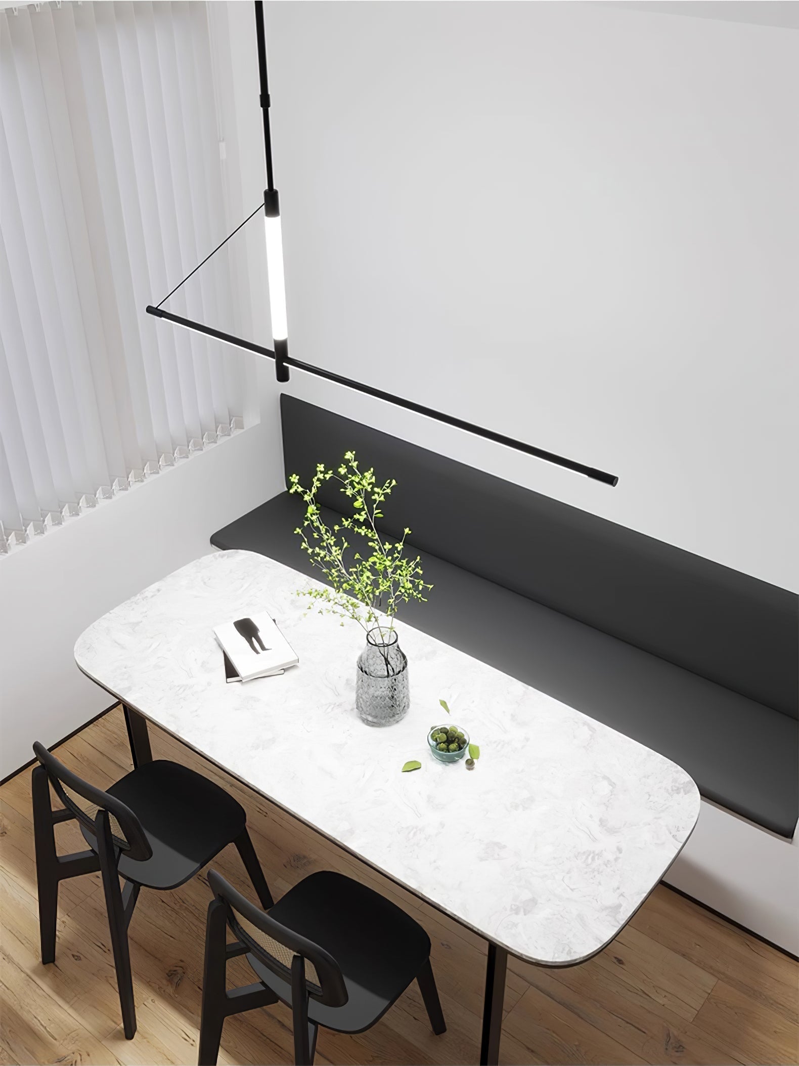 Araeyra Modern Minimalist Linear Axis Pendant Light
