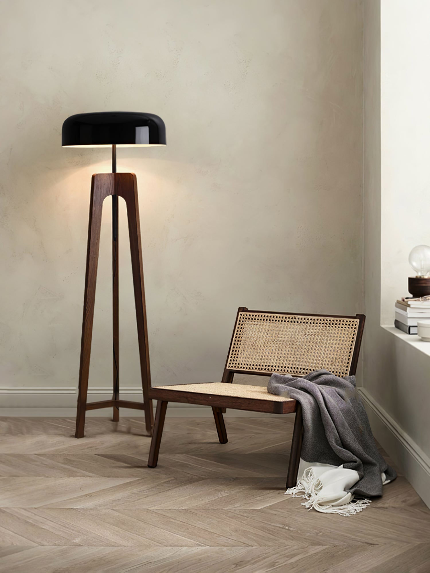 Kovain Wood Minimalist Floor Lamp