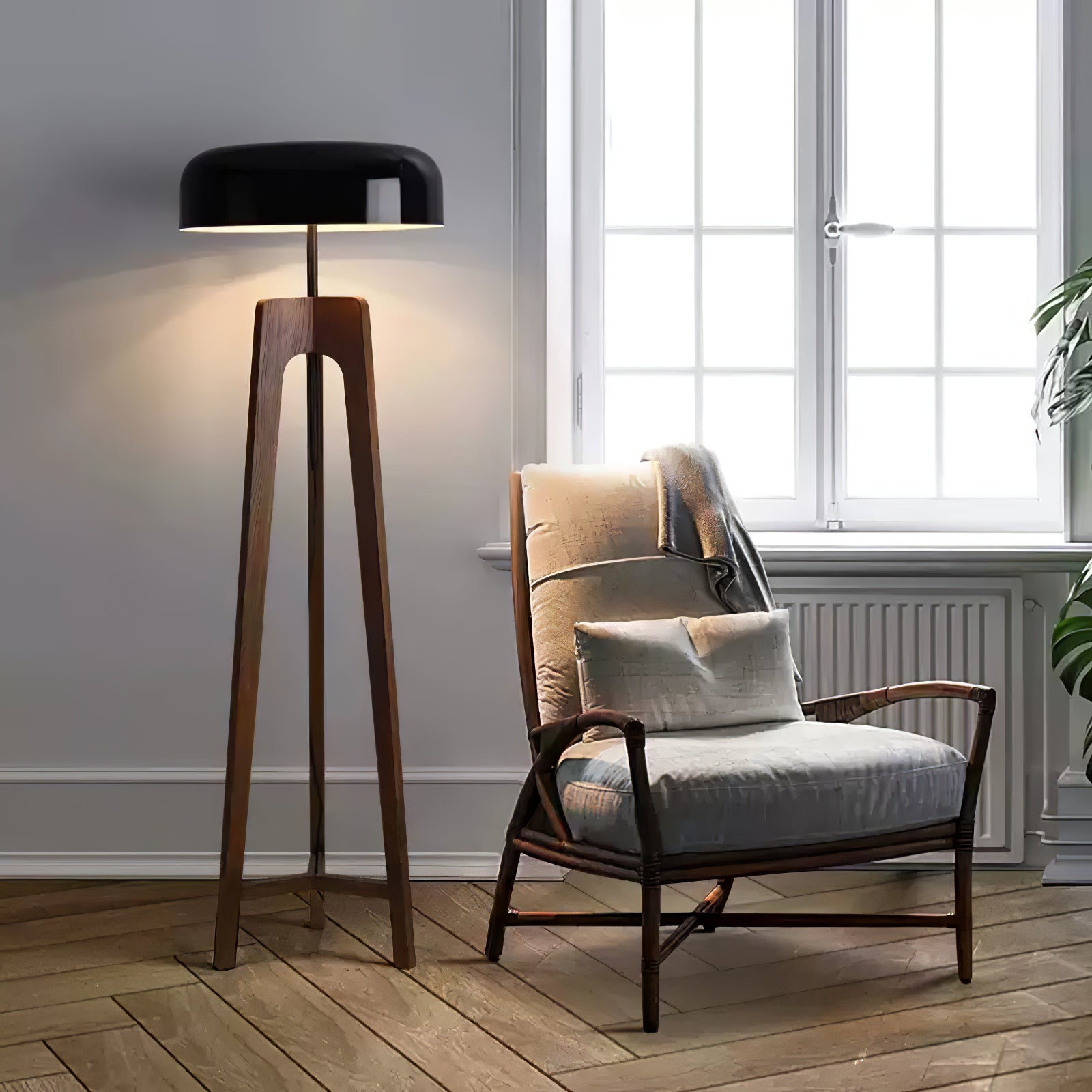 Kovain Wood Minimalist Floor Lamp