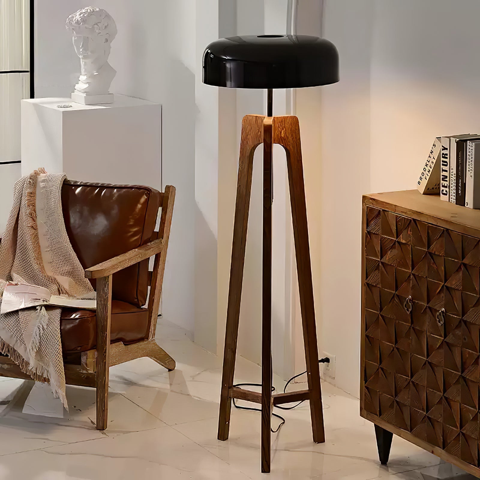 Kovain Wood Minimalist Floor Lamp