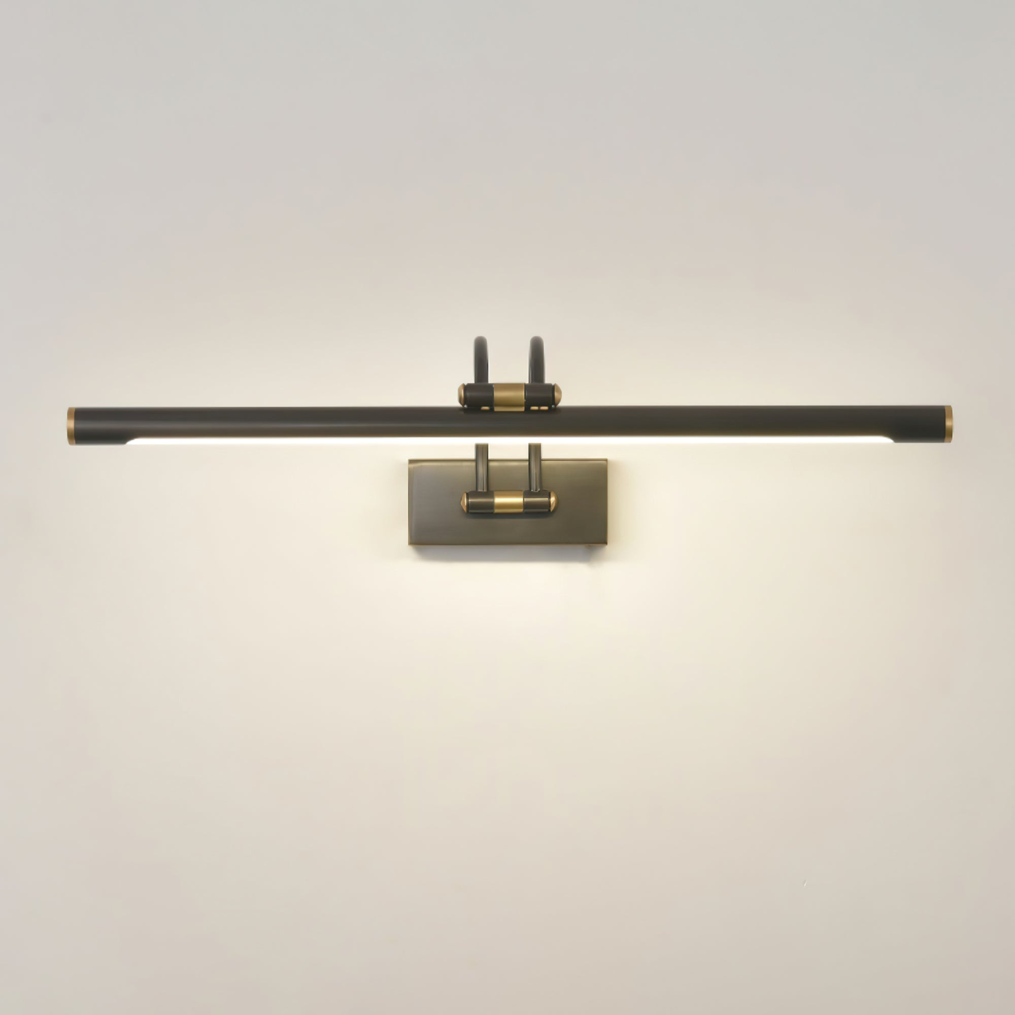 Solarielle Linear Vanity Brass Wall Light