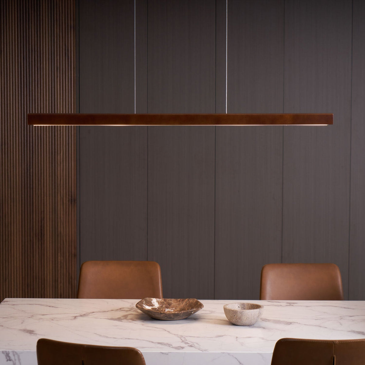 Calderwood Linear Wooden Pendant Light