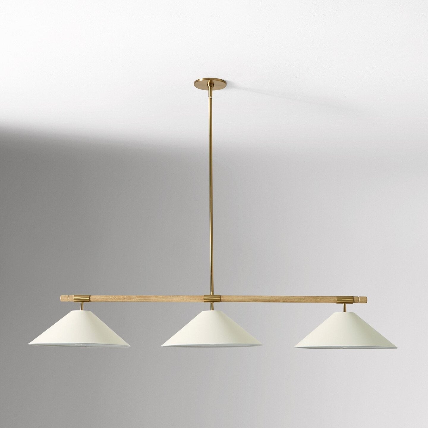 Linen Cone Linear Chandelier