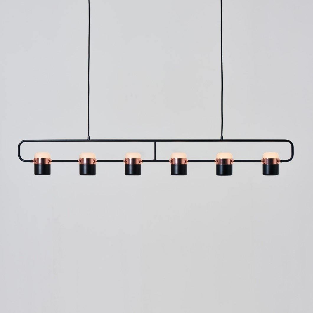 Lirael Pendant Lamp Adjustable Glass with Brass