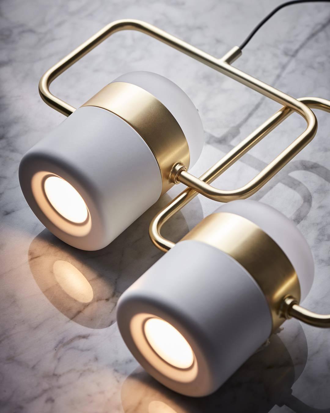 Lirael Pendant Lamp Adjustable Glass with Brass