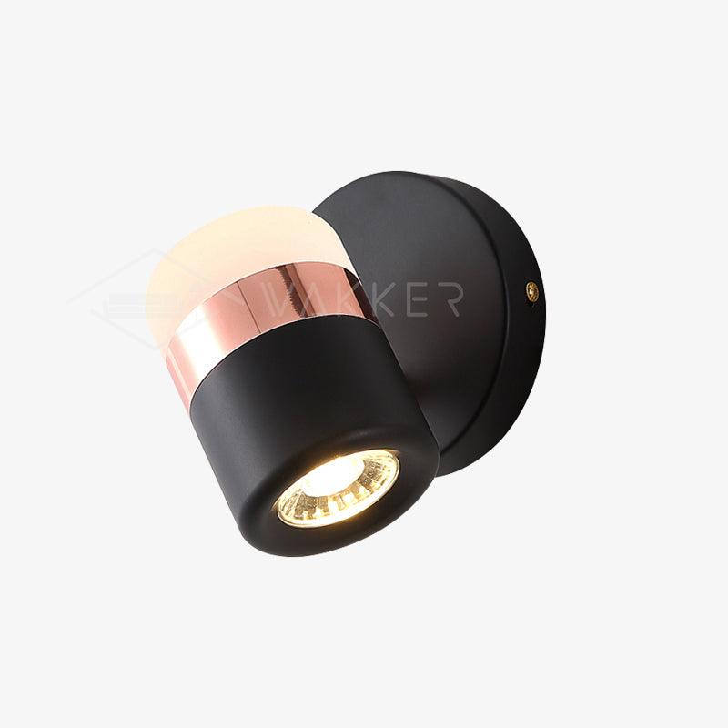 Liorinora Wall Lamp Black Glass Adjustable