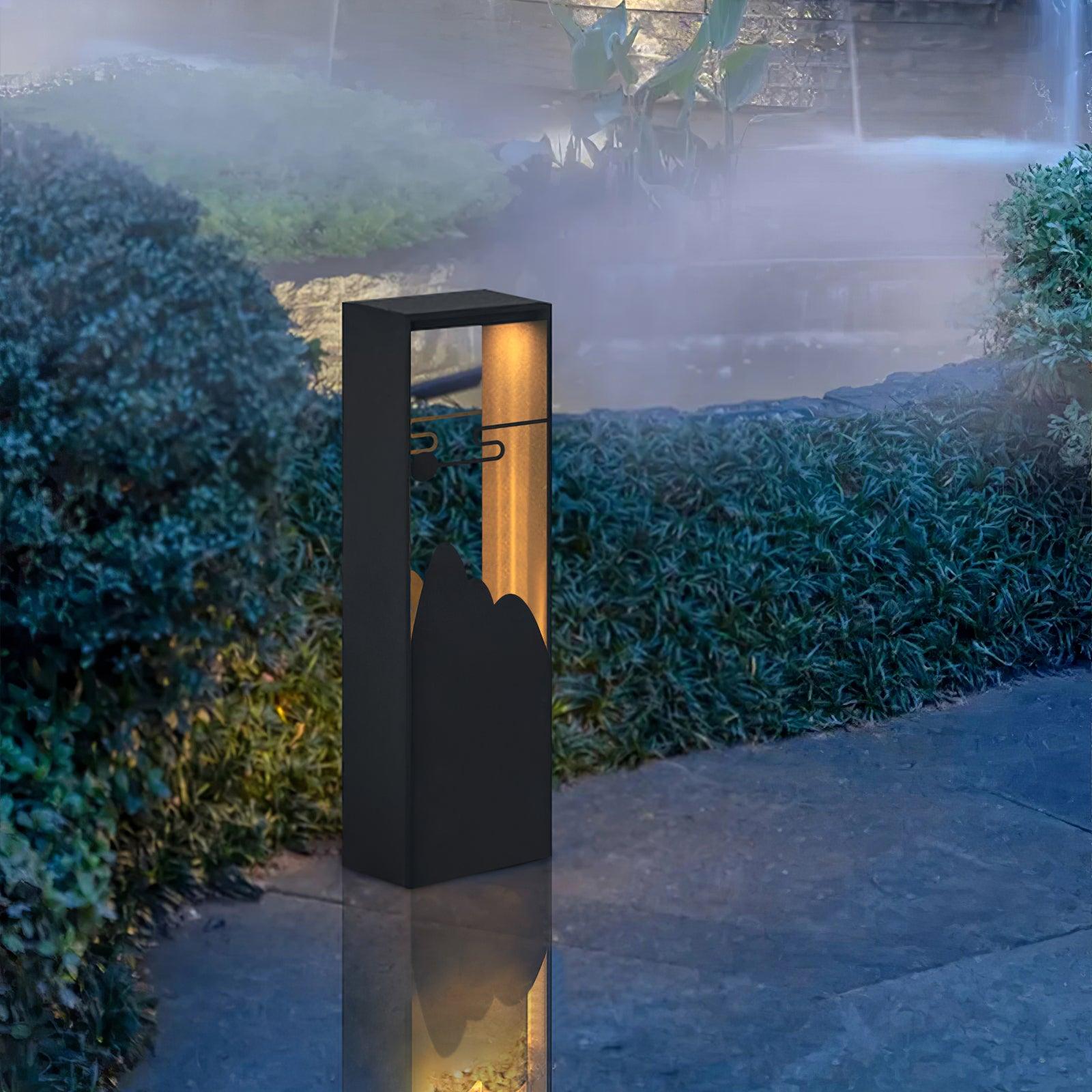 Zen Rustic Acrylic Outdoor Light
