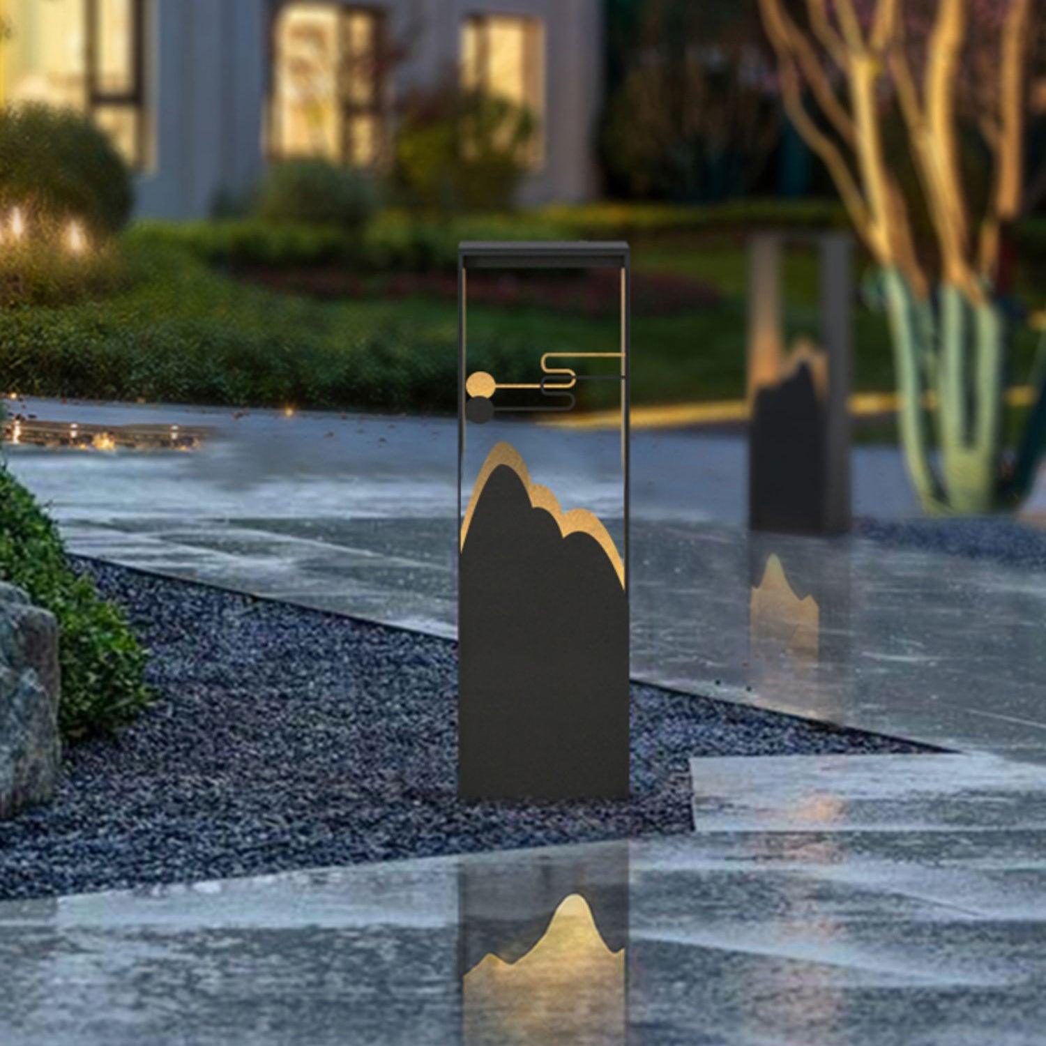 Zen Rustic Acrylic Outdoor Light