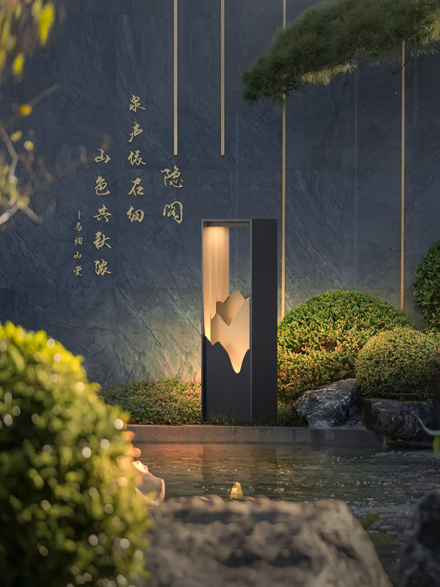 Zen Rustic Acrylic Outdoor Light