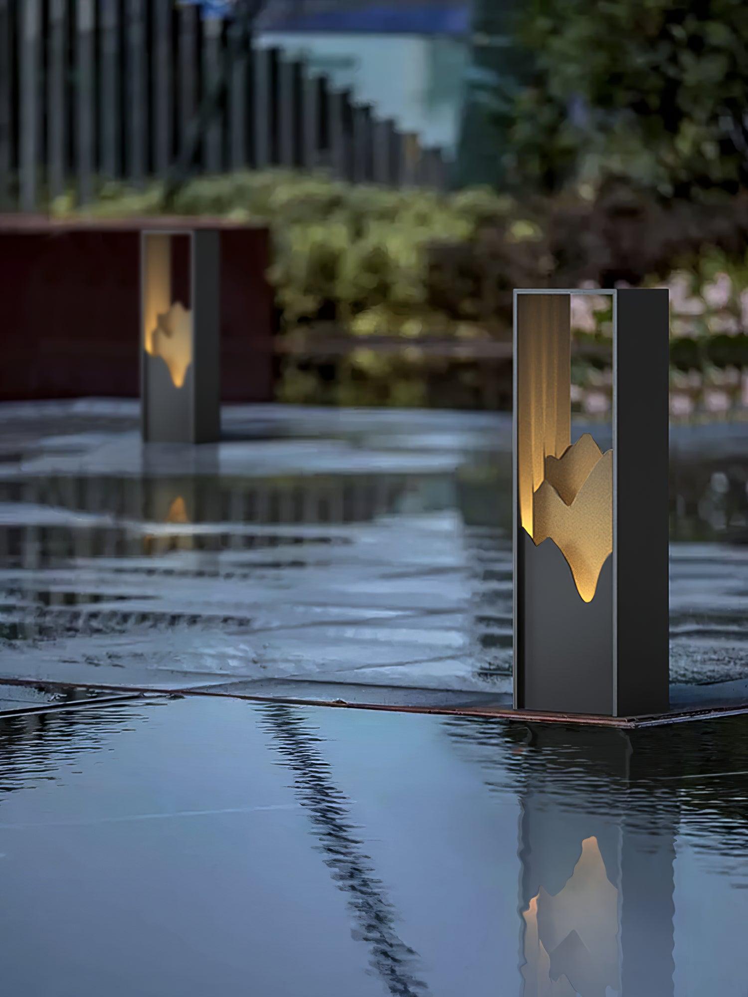 Zen Rustic Acrylic Outdoor Light