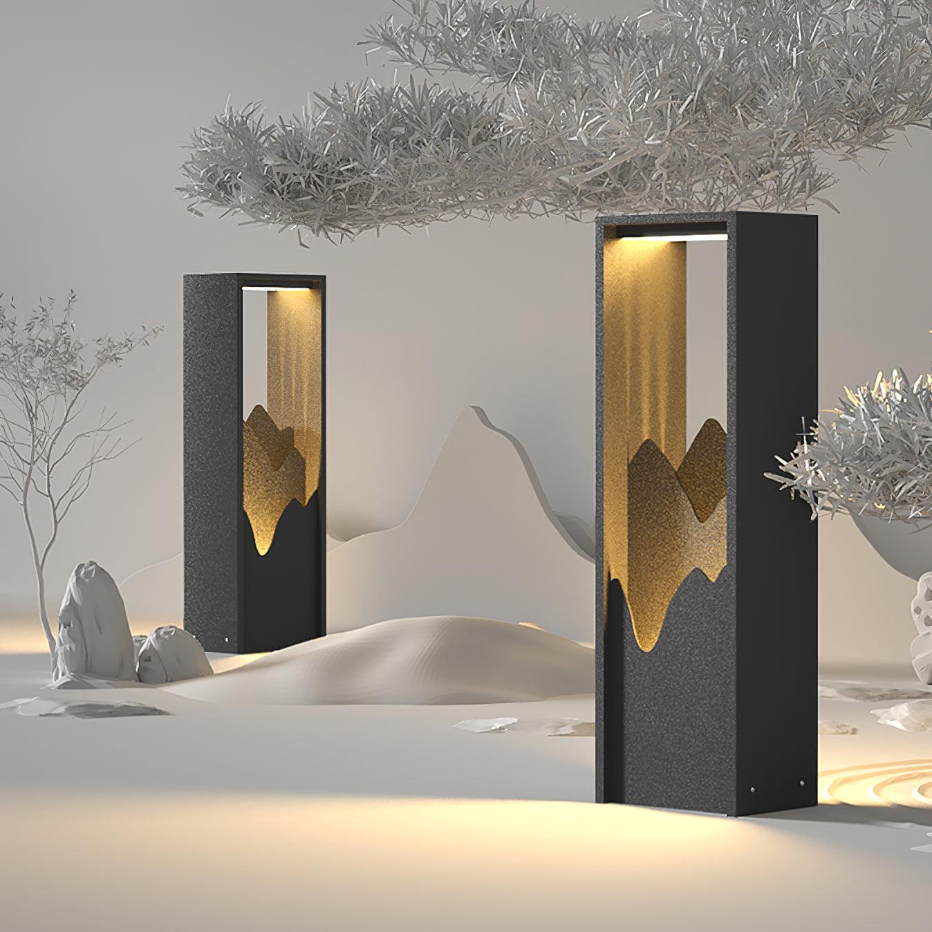 Zen Rustic Acrylic Outdoor Light