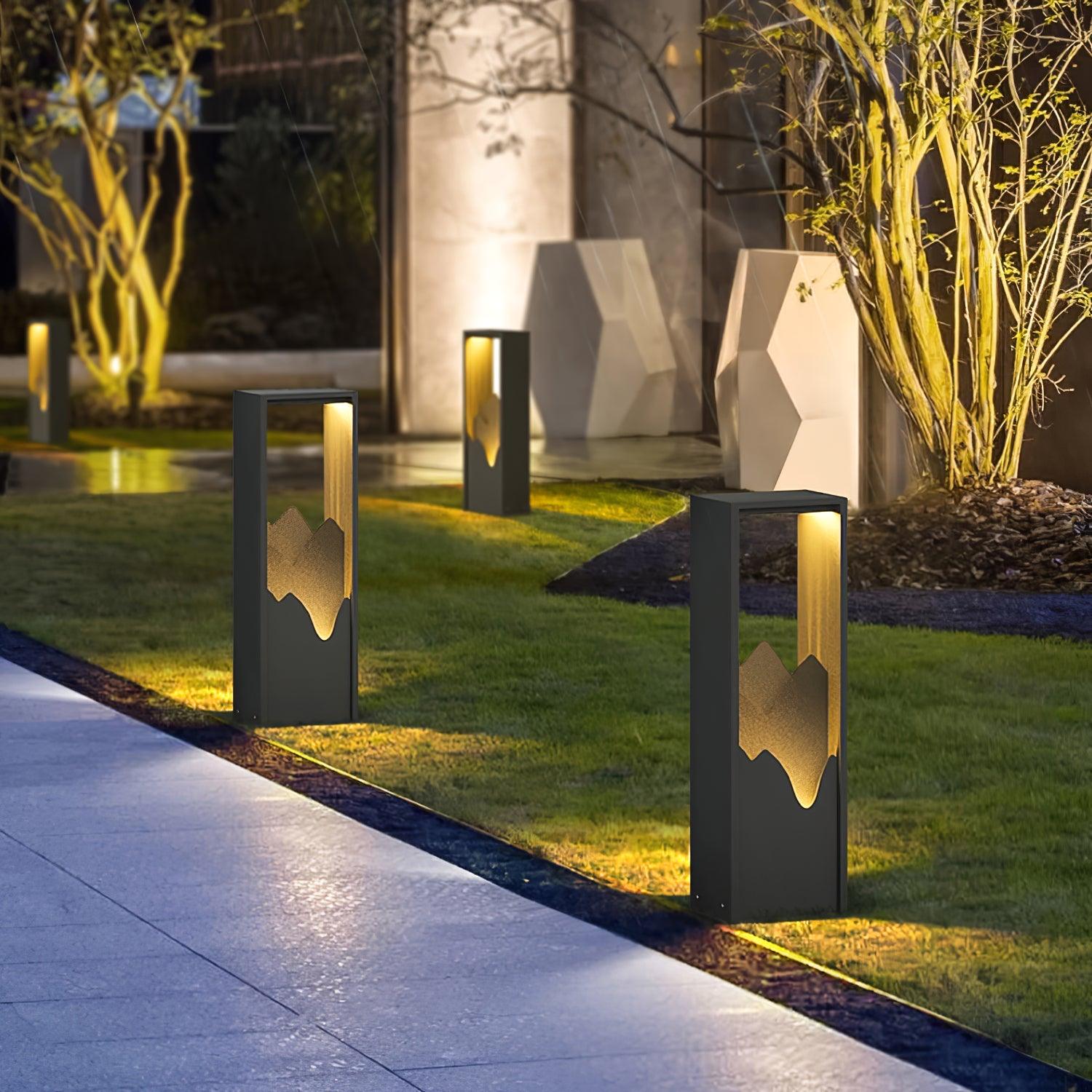 Zen Rustic Acrylic Outdoor Light