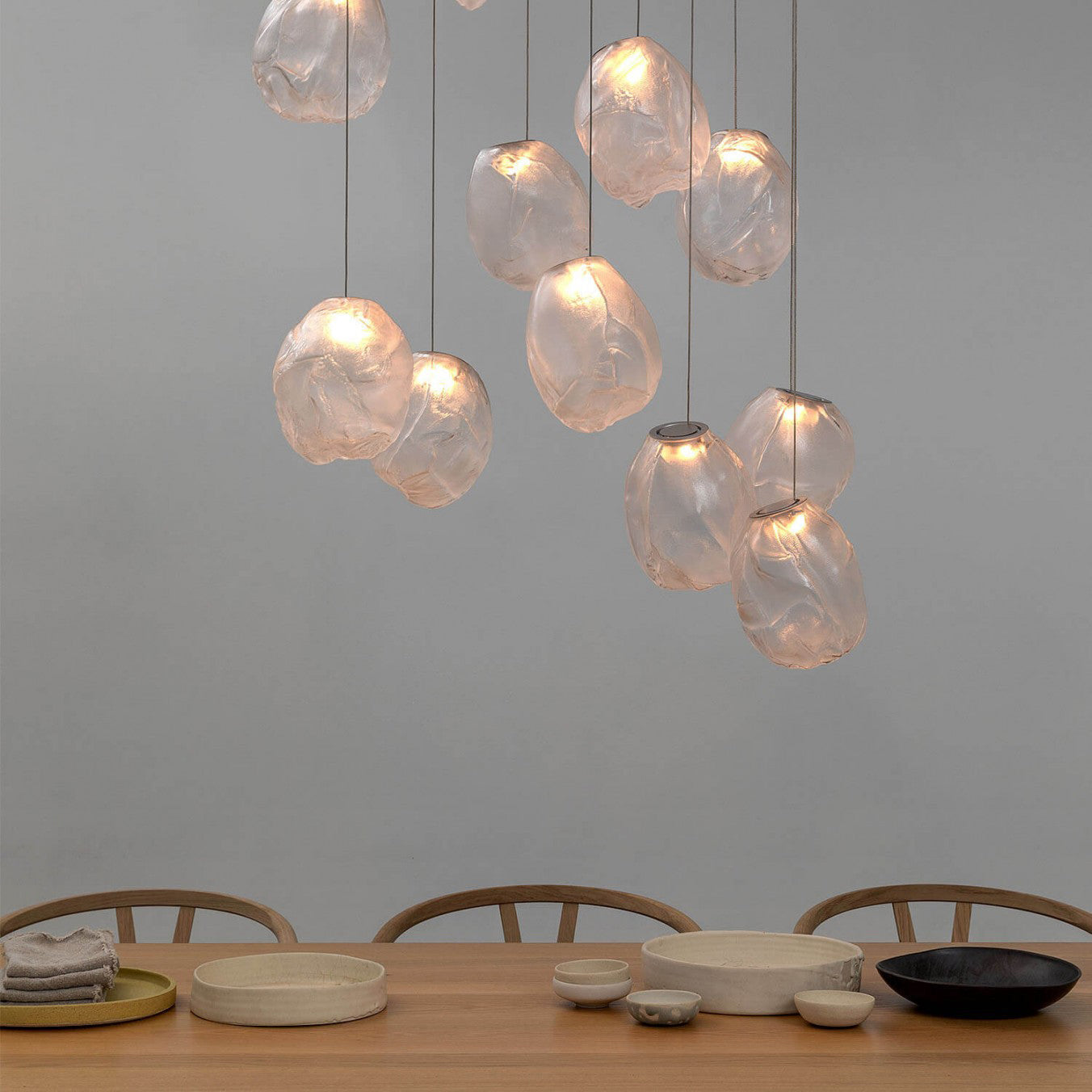 Celenelle Liquid Glass Stone Pendant Light