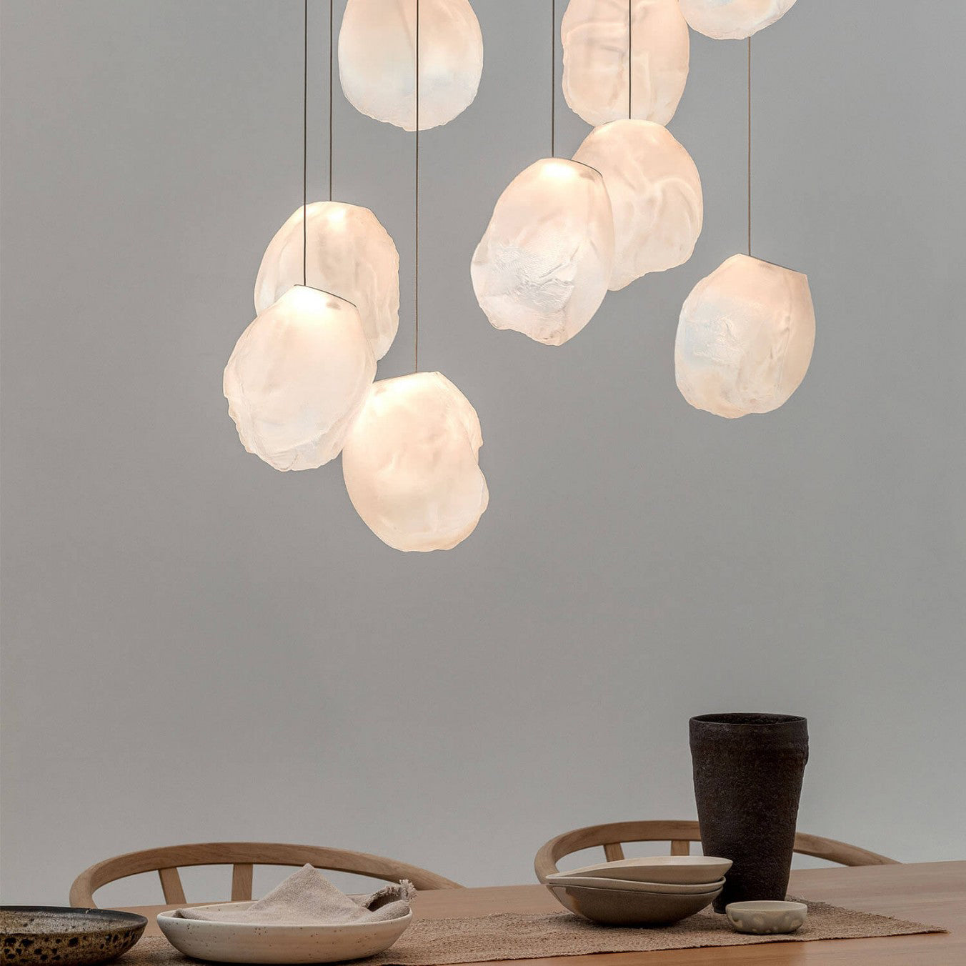Celenelle Liquid Glass Stone Pendant Light