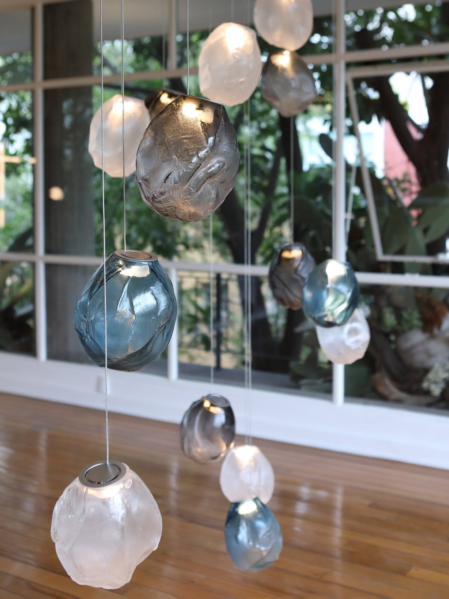 Celenelle Liquid Glass Stone Pendant Light