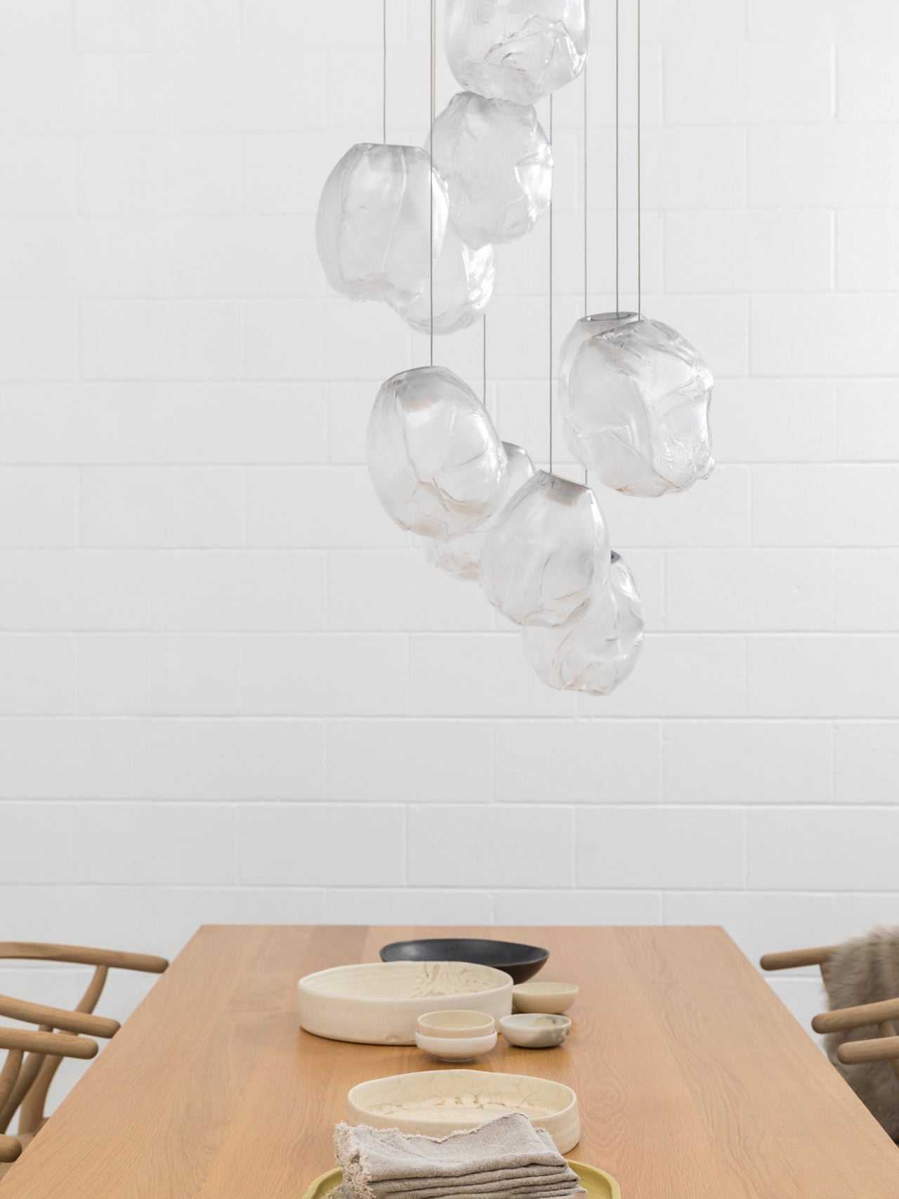 Celenelle Liquid Glass Stone Pendant Light