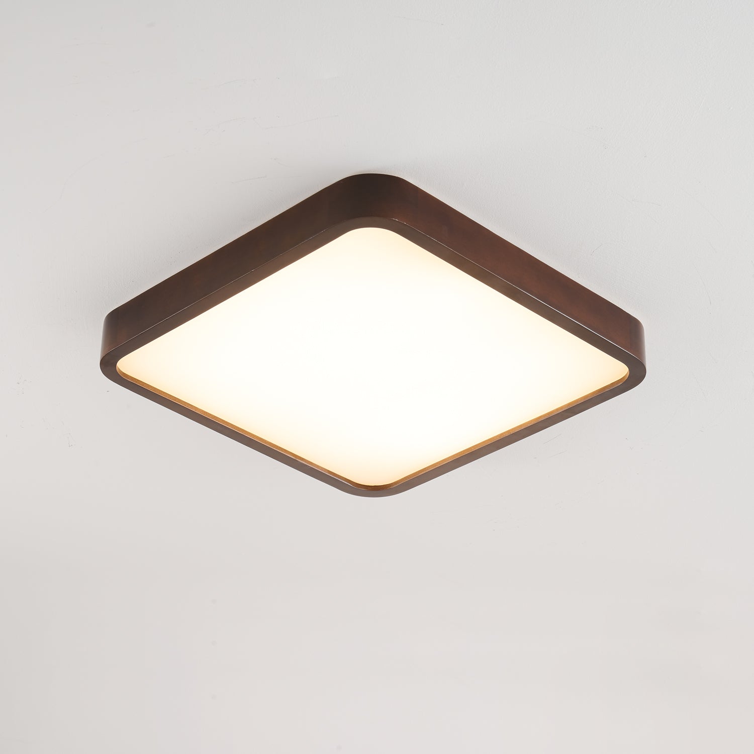 Rinirel Modern Minimalist Rectangular Wood Ceiling Light