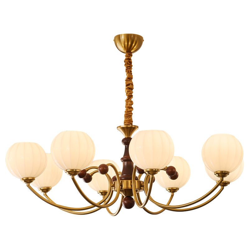 Omirara Traditional Elegance Vintage Wood Chandelier