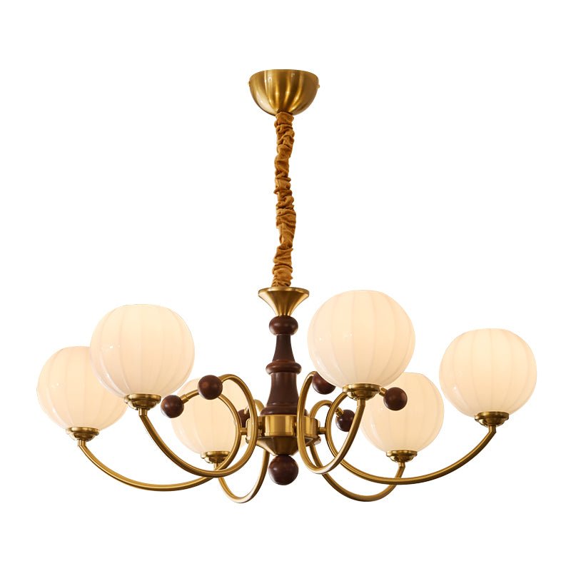 Omirara Traditional Elegance Vintage Wood Chandelier