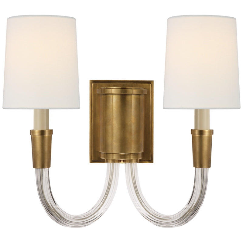 Etalarae Modern Minimalist Crystal Fabric Wall Lamp - Neutral Decor