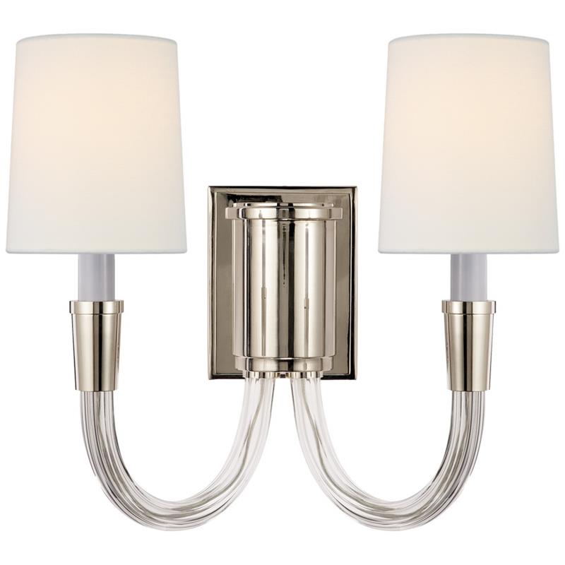 Etalarae Modern Minimalist Crystal Fabric Wall Lamp - Neutral Decor
