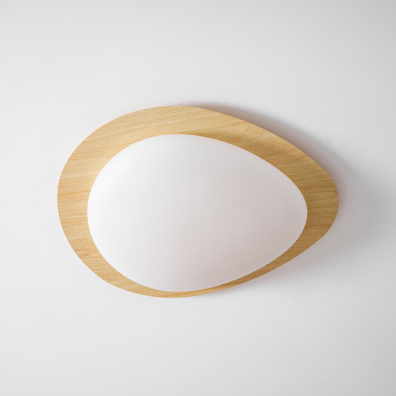 Sylenia Ceiling Light Pebble Walnut Acrylic LED