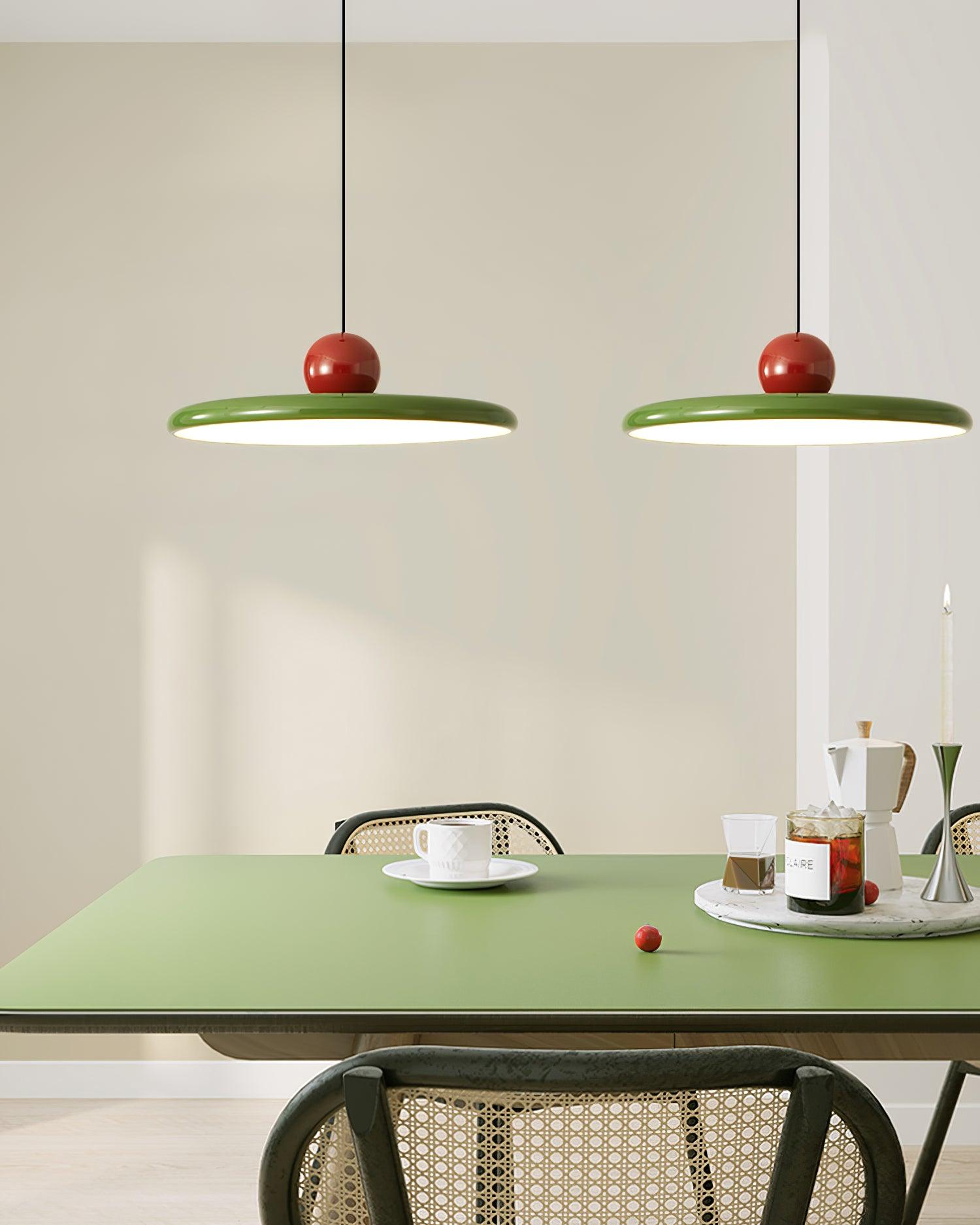 Terioaine Pendant Lamp Swag Green and Red