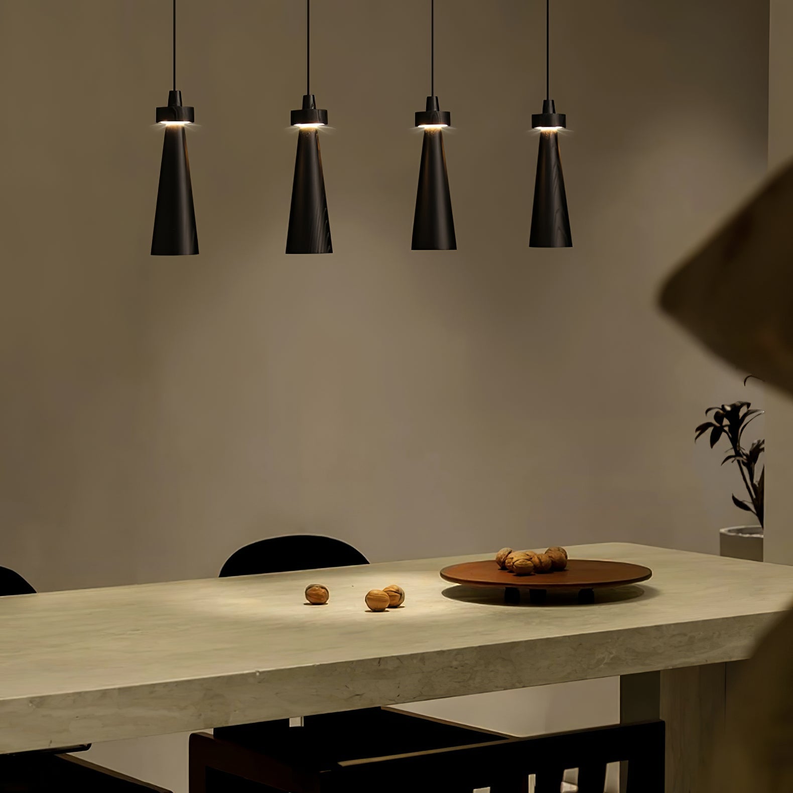 Tesno Minimalist Wood Pendant Light