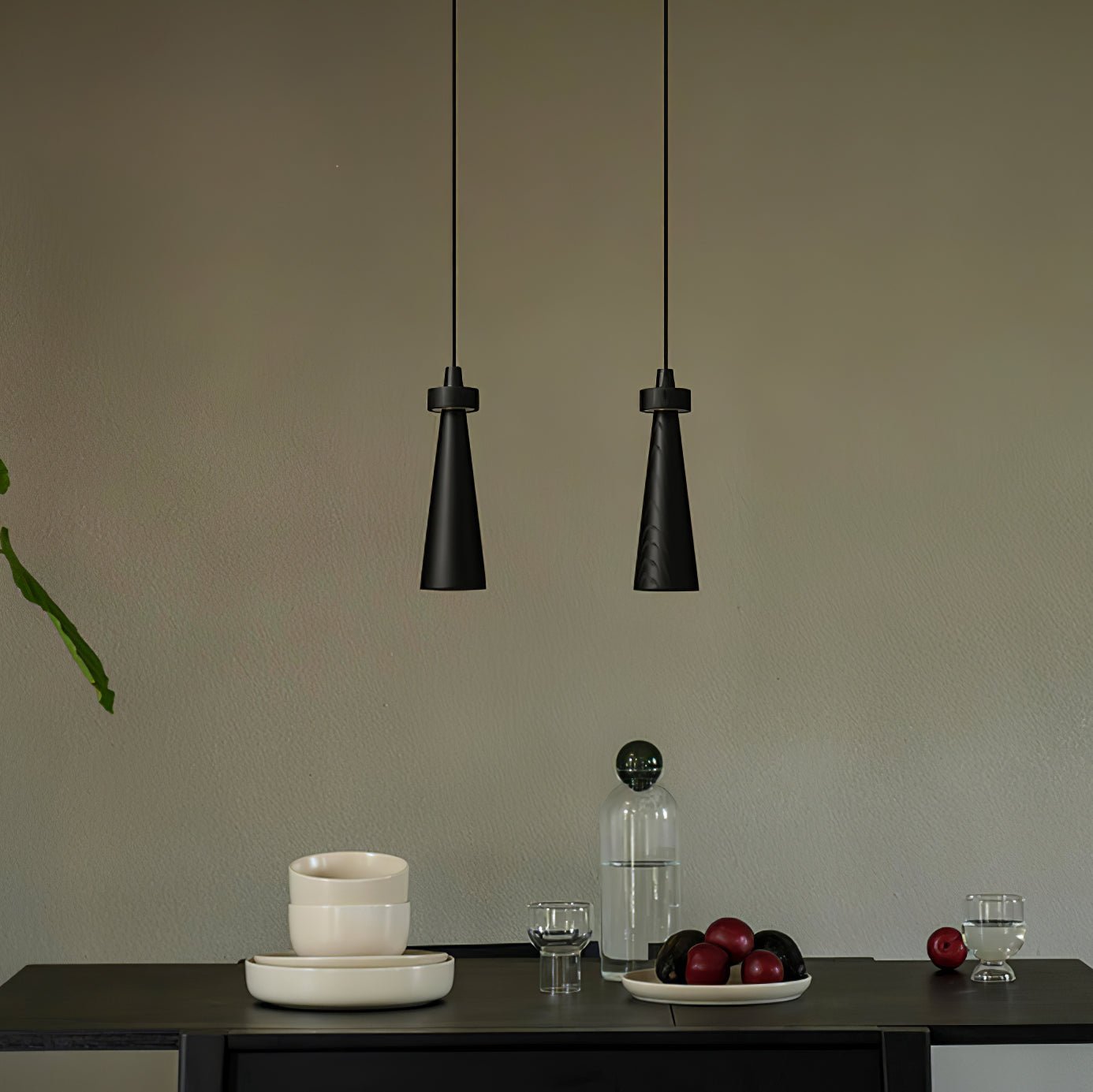 Tesno Minimalist Wood Pendant Light