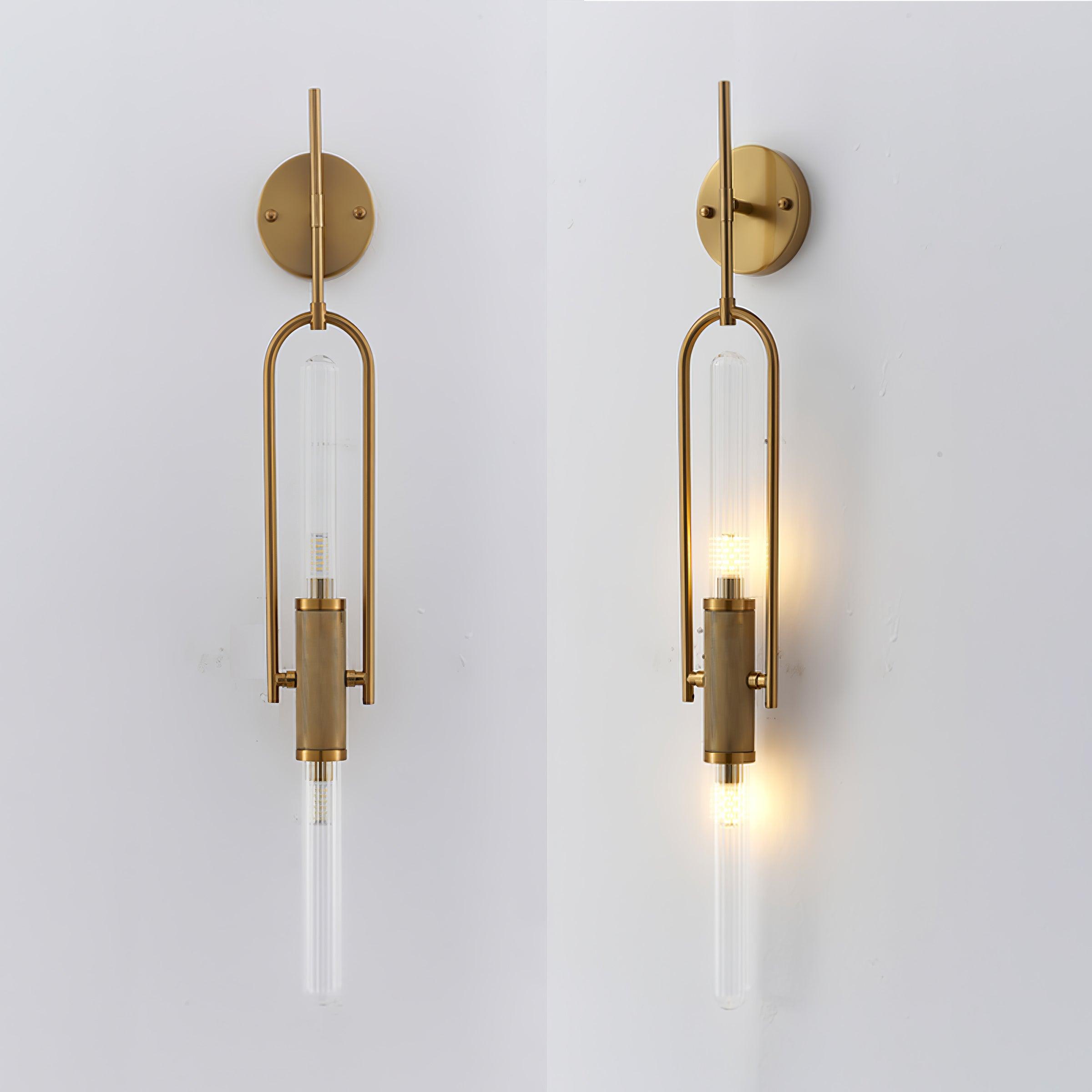 Isvyn Nordic Art Long Arc Glass Wall Lamp
