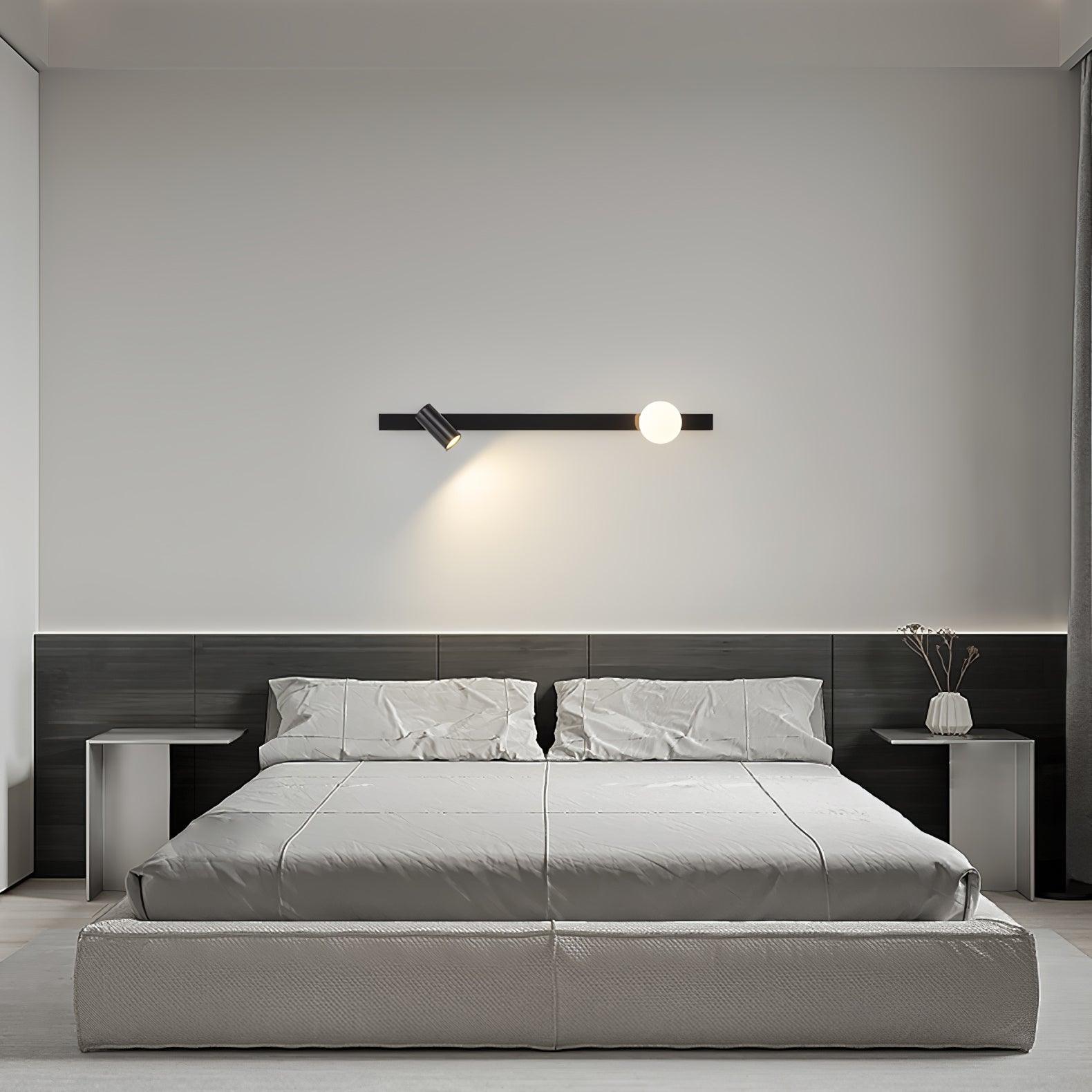 Aloz Brass Glass Minimalist Wall Light
