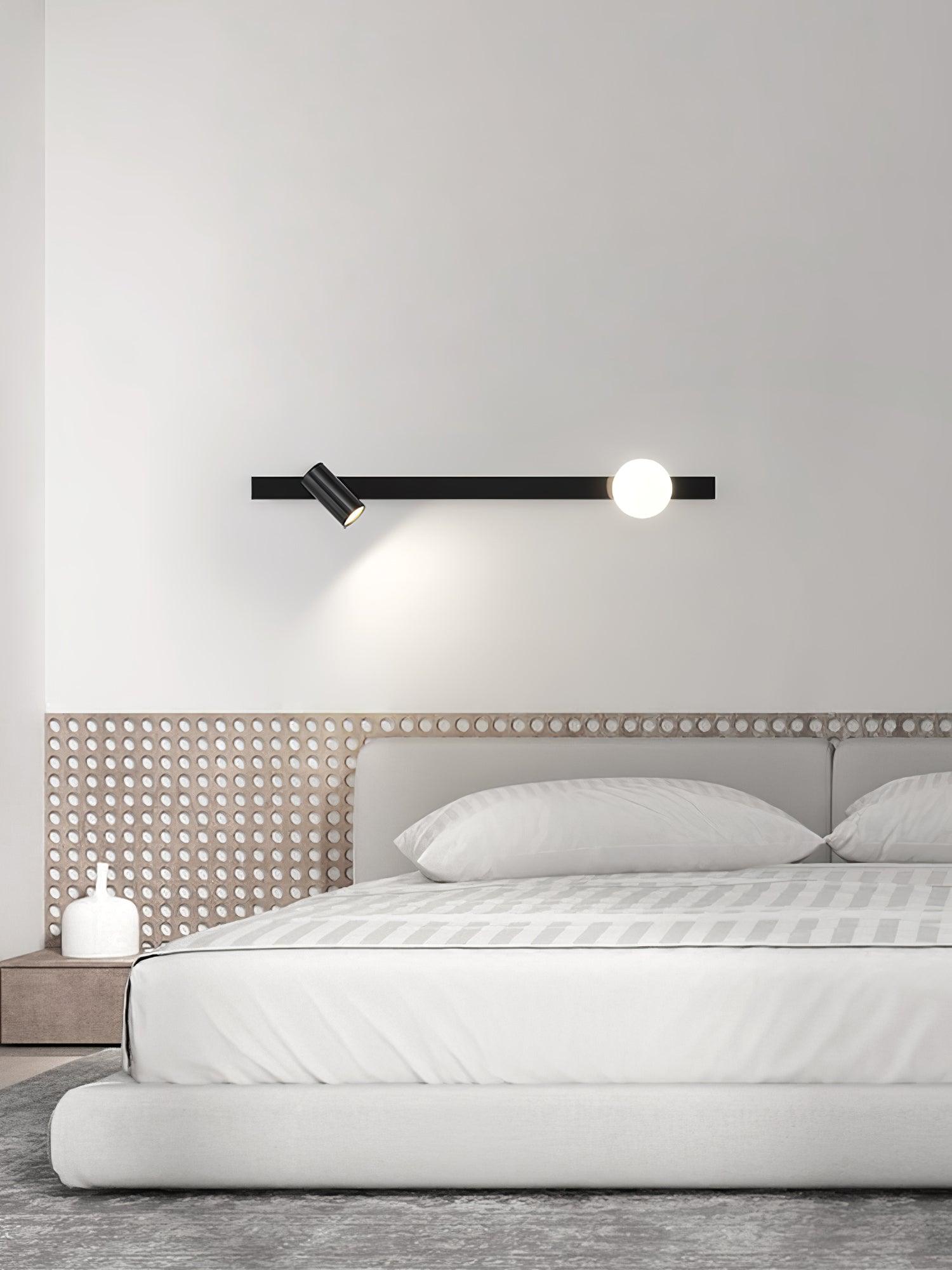 Aloz Brass Glass Minimalist Wall Light