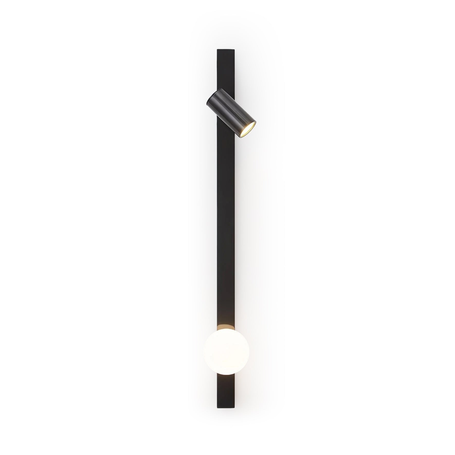 Aloz Brass Glass Minimalist Wall Light