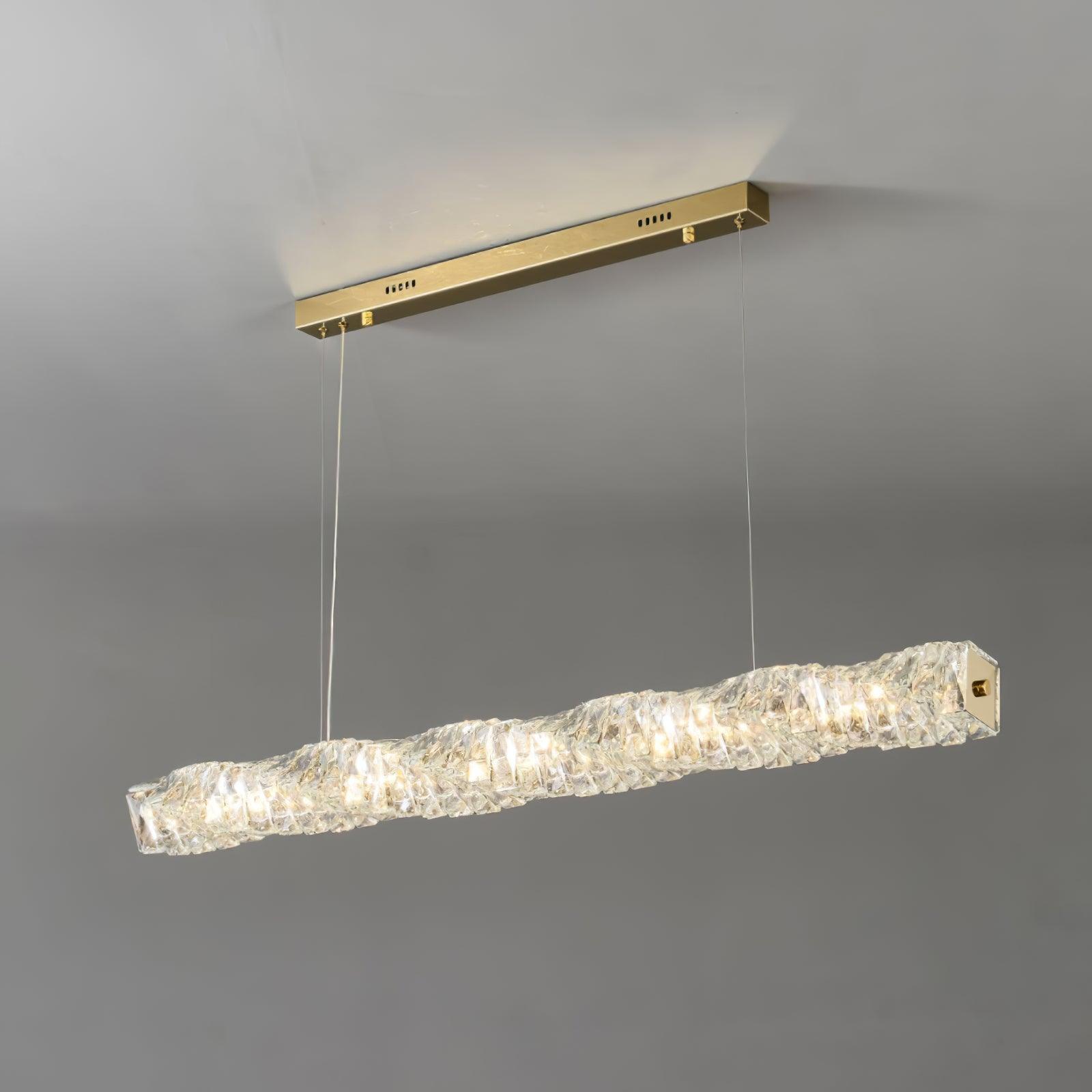 Stream Long Crystal Pendant Lamp