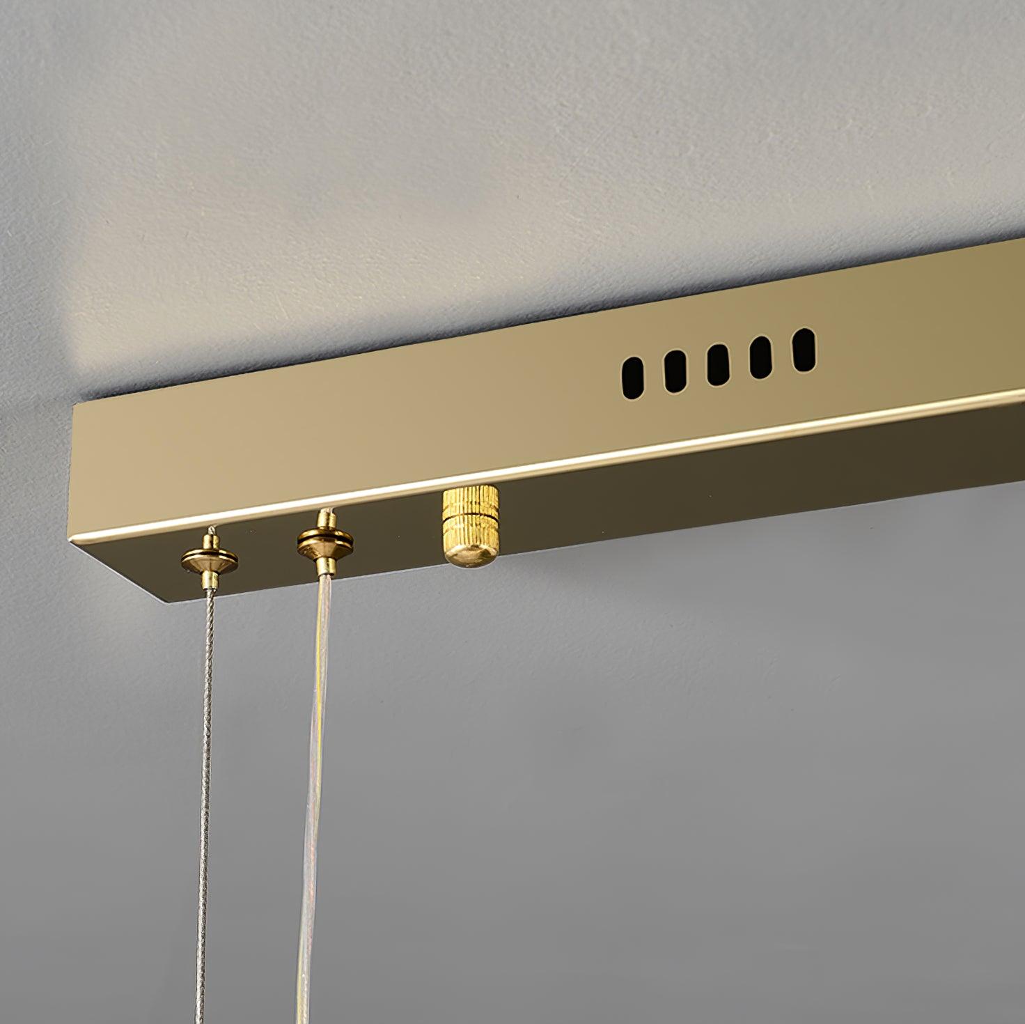 Stream Long Crystal Pendant Lamp