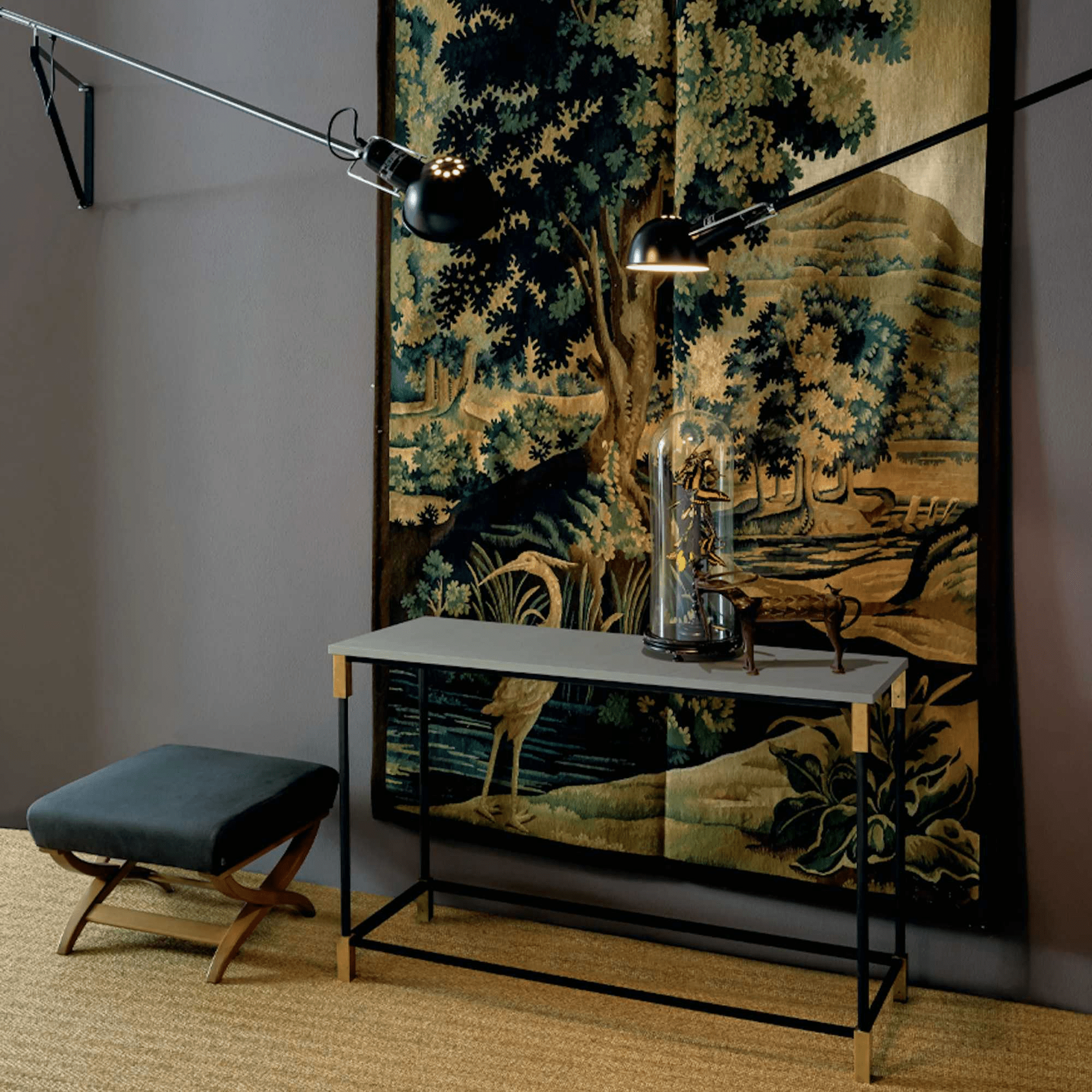 Vellaro Long Swing Arm Wall Lamp