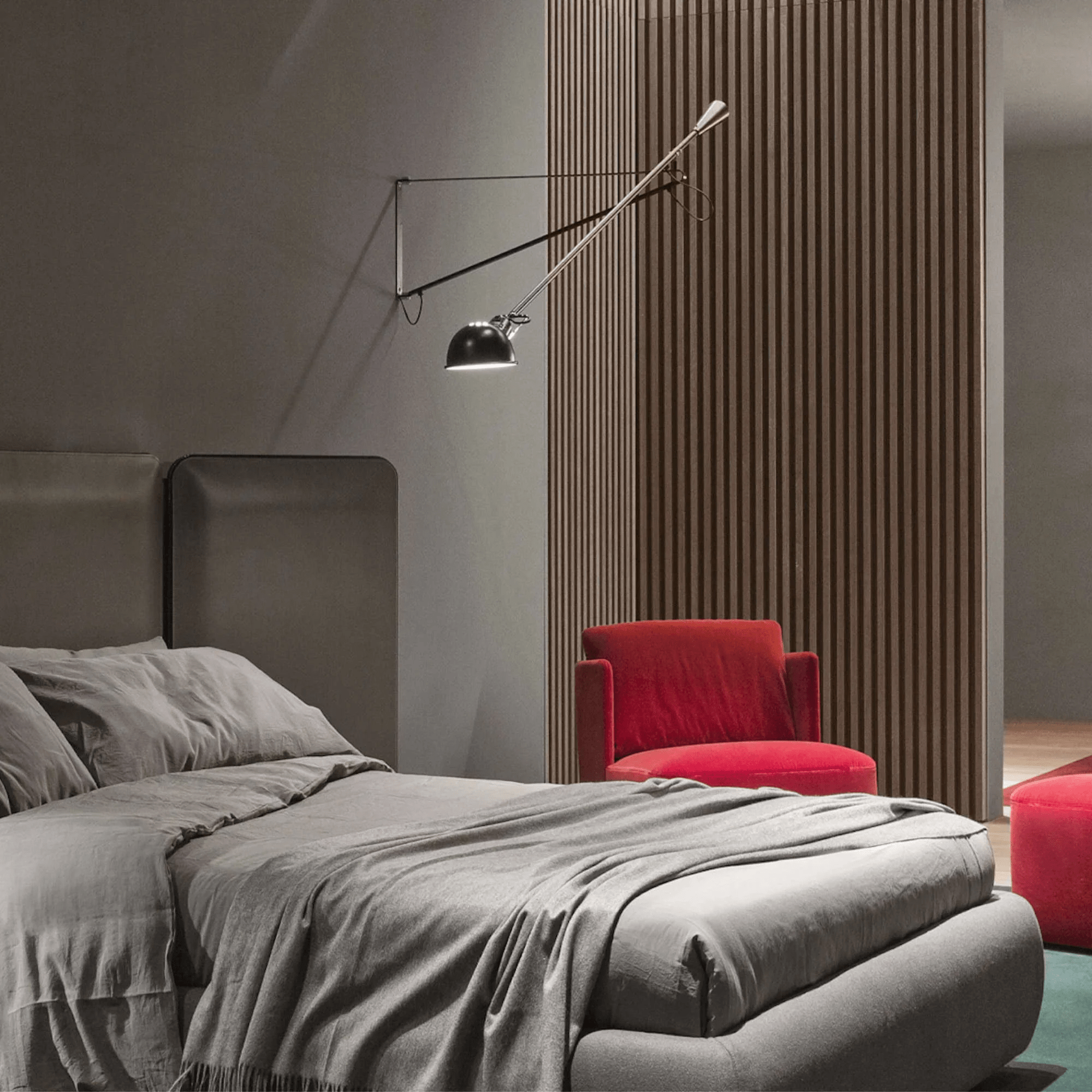 Vellaro Long Swing Arm Wall Lamp