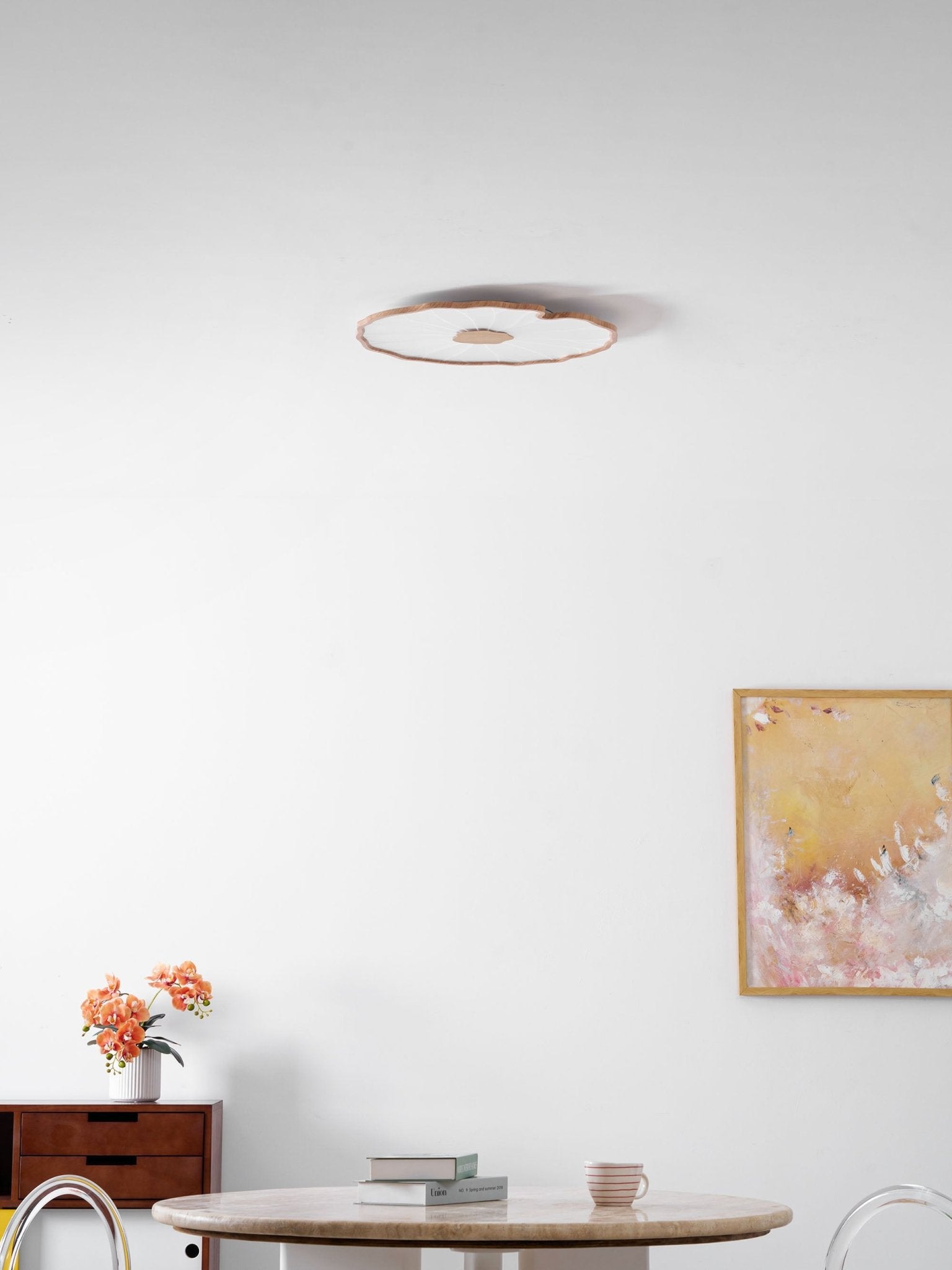 Miramere Lotus Leaf Acrylic Flush Mount Ceiling Light