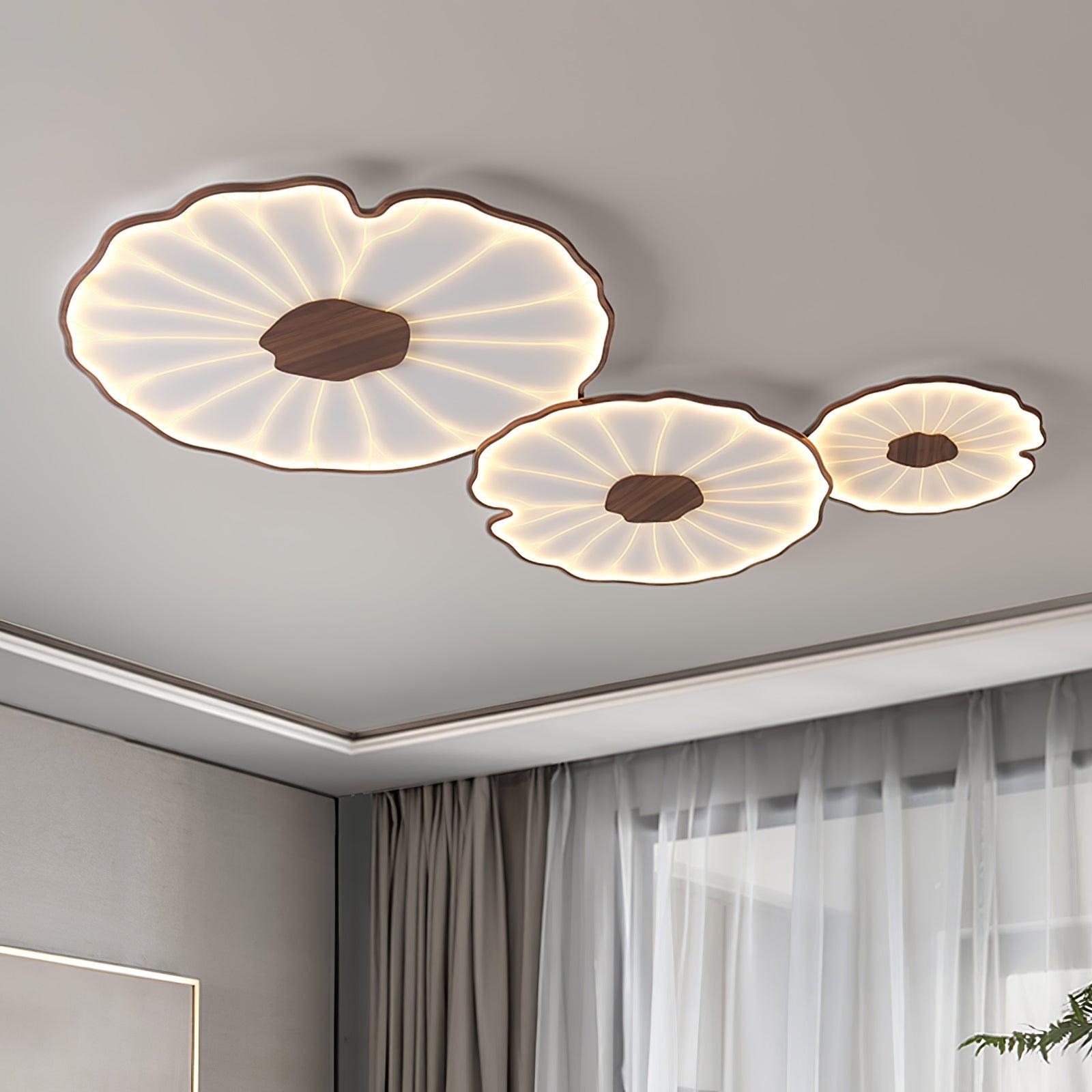 Miramere Lotus Leaf Acrylic Flush Mount Ceiling Light