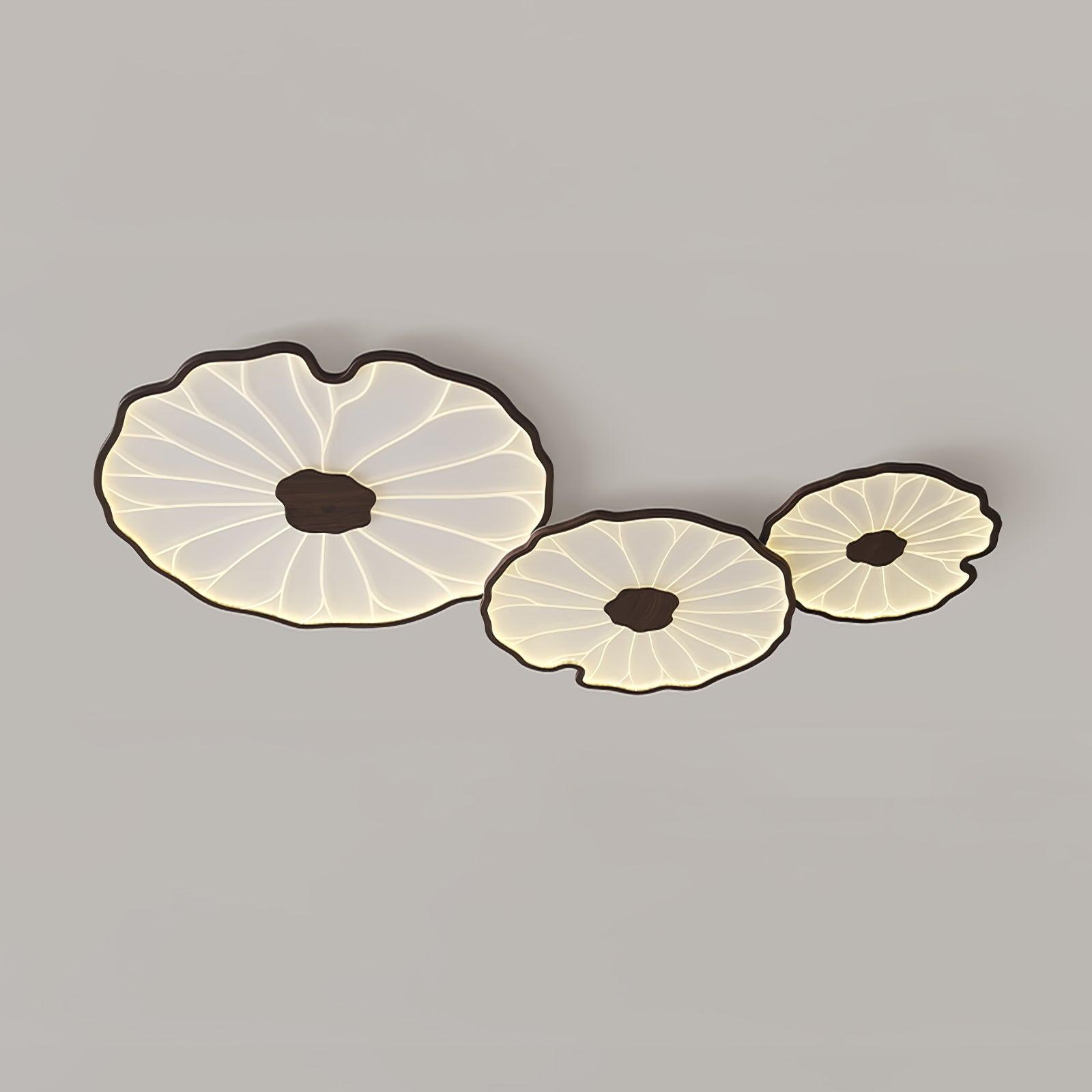 Miramere Lotus Leaf Acrylic Flush Mount Ceiling Light