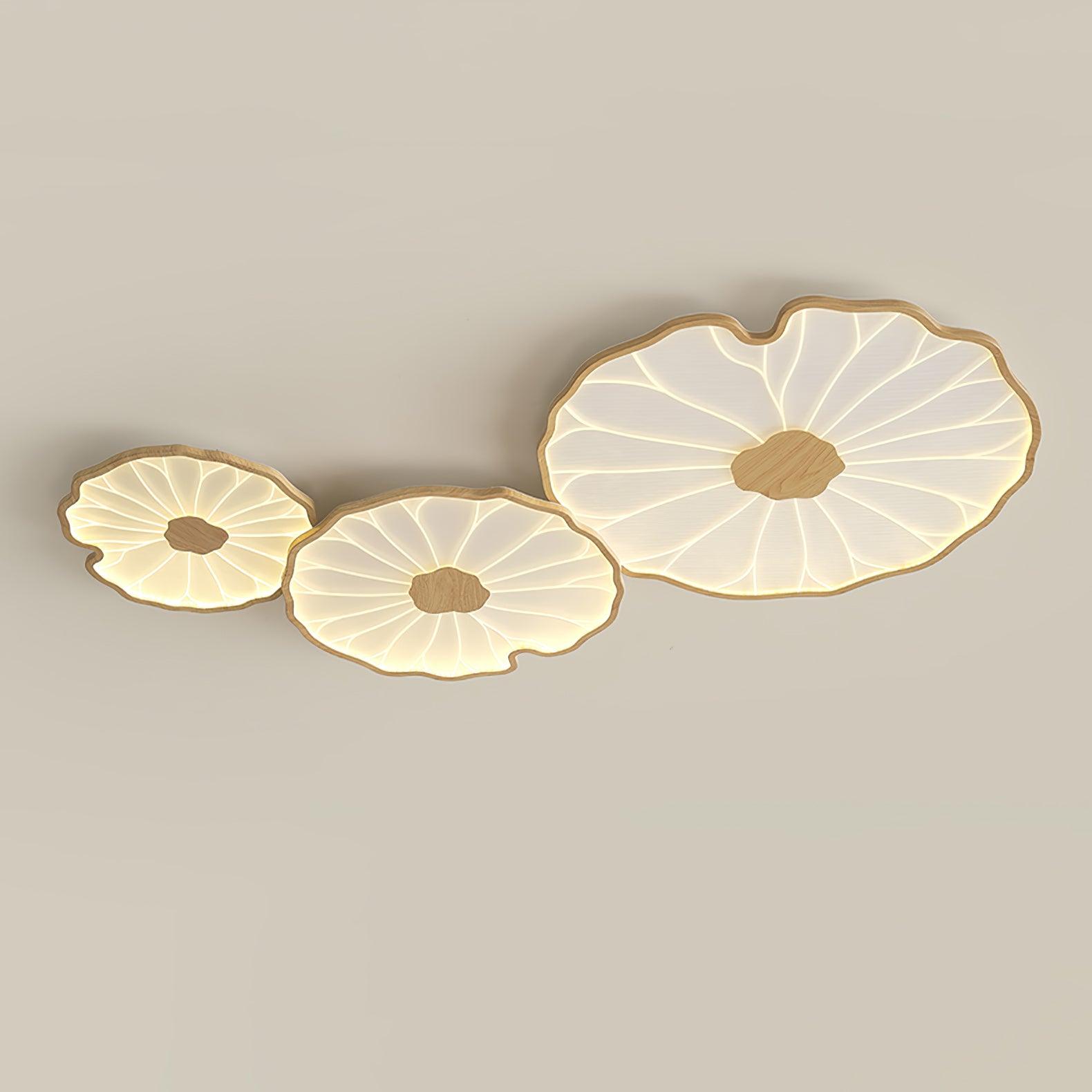 Miramere Lotus Leaf Acrylic Flush Mount Ceiling Light