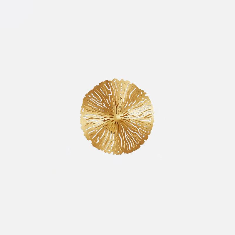 Rylso Wall Lamp Lotus Leaf Brass