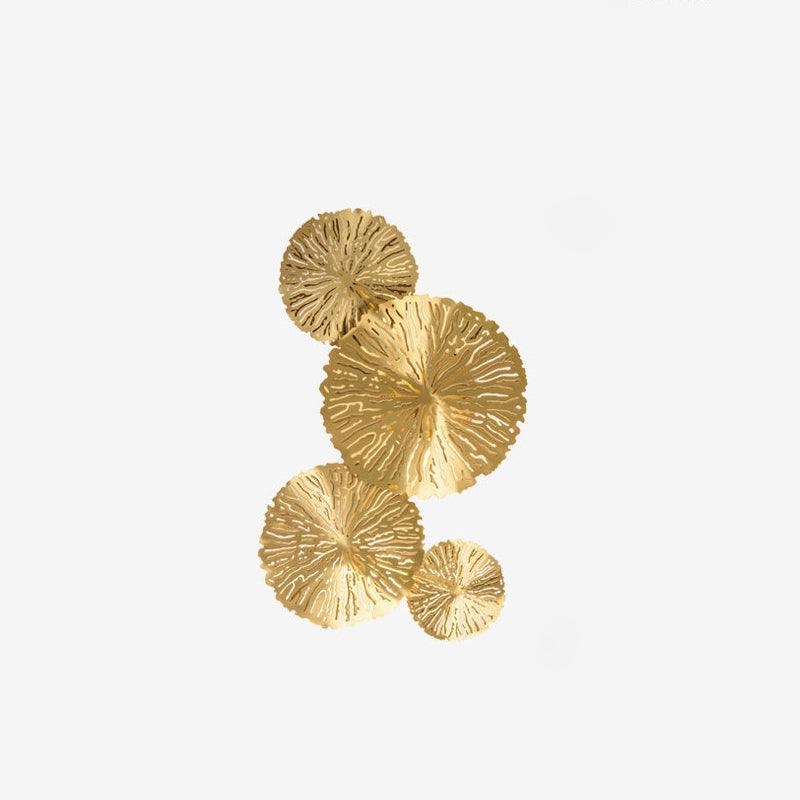 Rylso Wall Lamp Lotus Leaf Brass