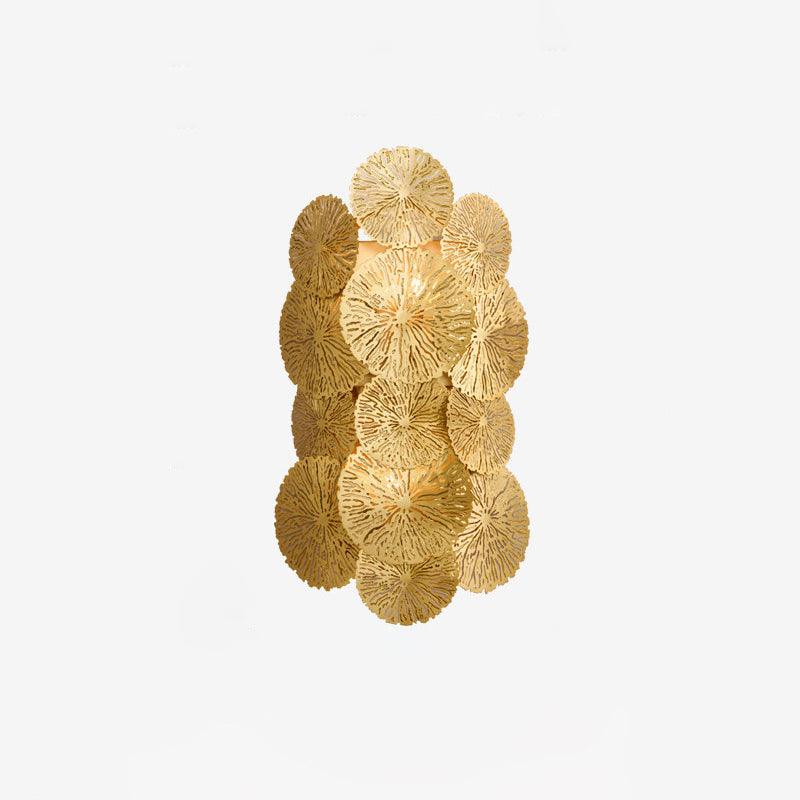 Rylso Wall Lamp Lotus Leaf Brass