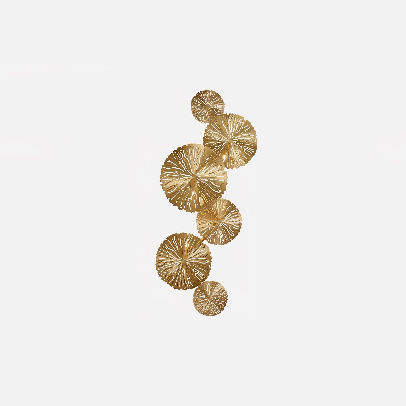 Rylso Wall Lamp Lotus Leaf Brass