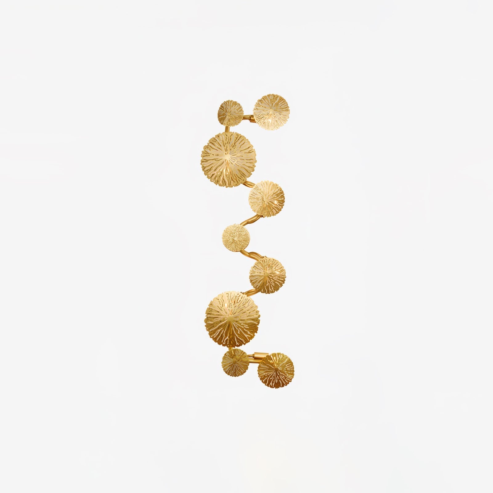 Rylso Wall Lamp Lotus Leaf Brass