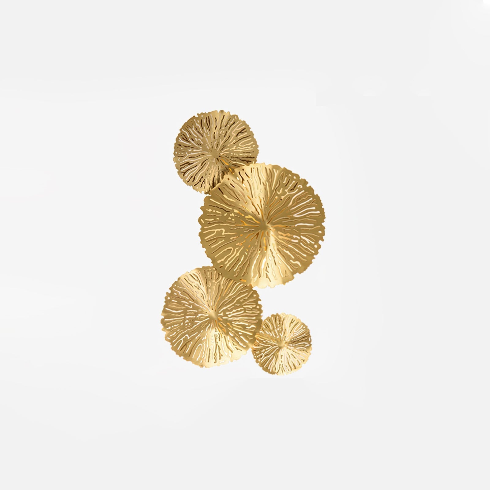 Rylso Wall Lamp Lotus Leaf Brass