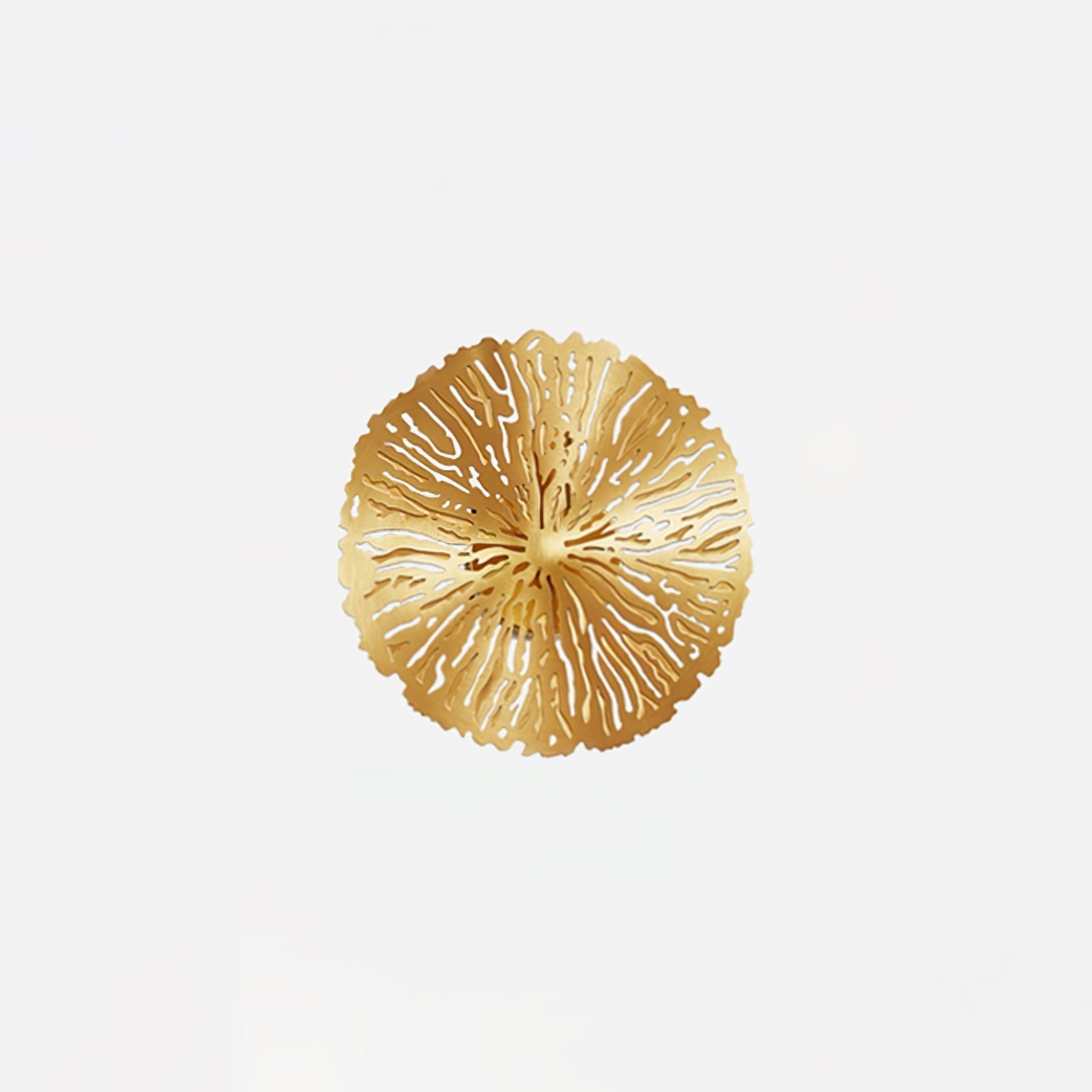 Rylso Wall Lamp Lotus Leaf Brass