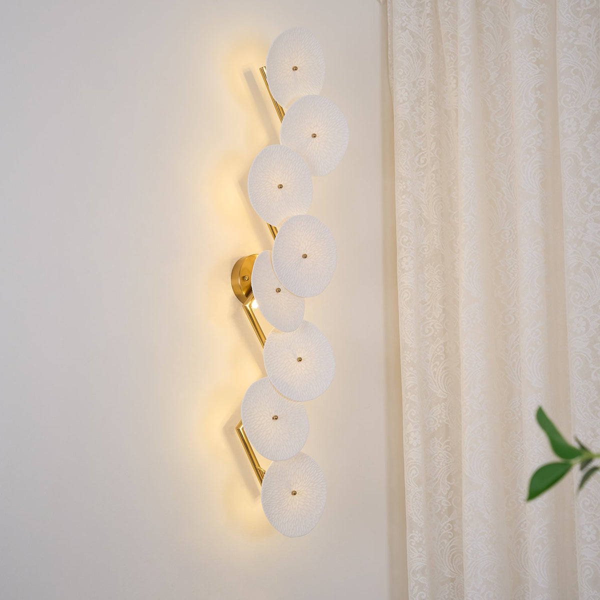Fairhaven Lotus Petal Indoor Wall Light