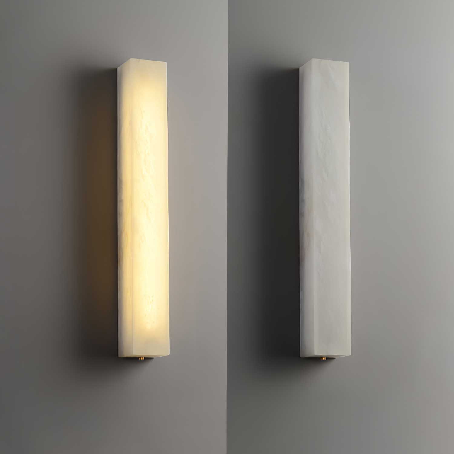 Alborella Cylindrical Alabaster Wall Light